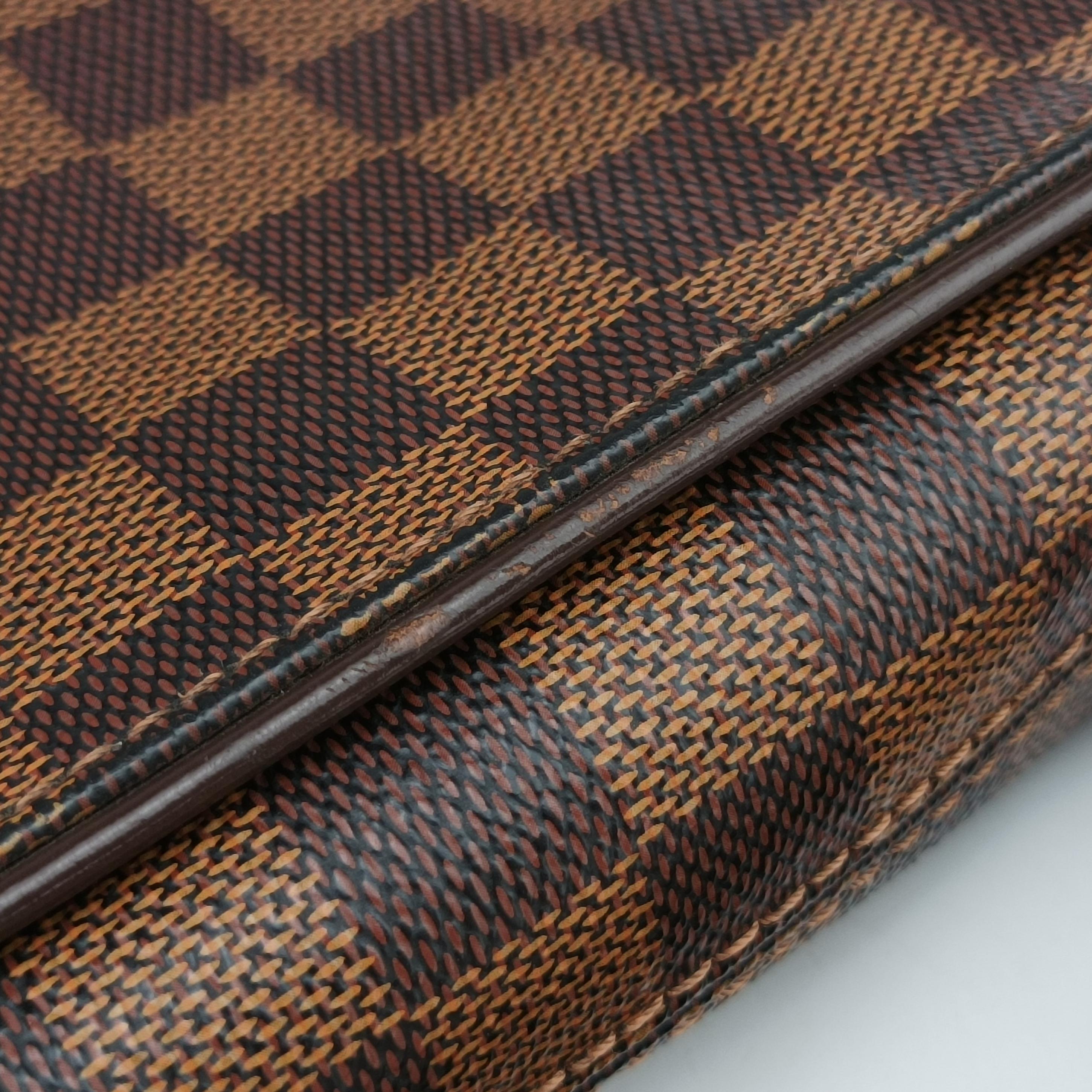 Vintage Louis Vuitton BROOKLYN MM EBENE Damier Canvas N51211 shoulderbag | stylenewstar