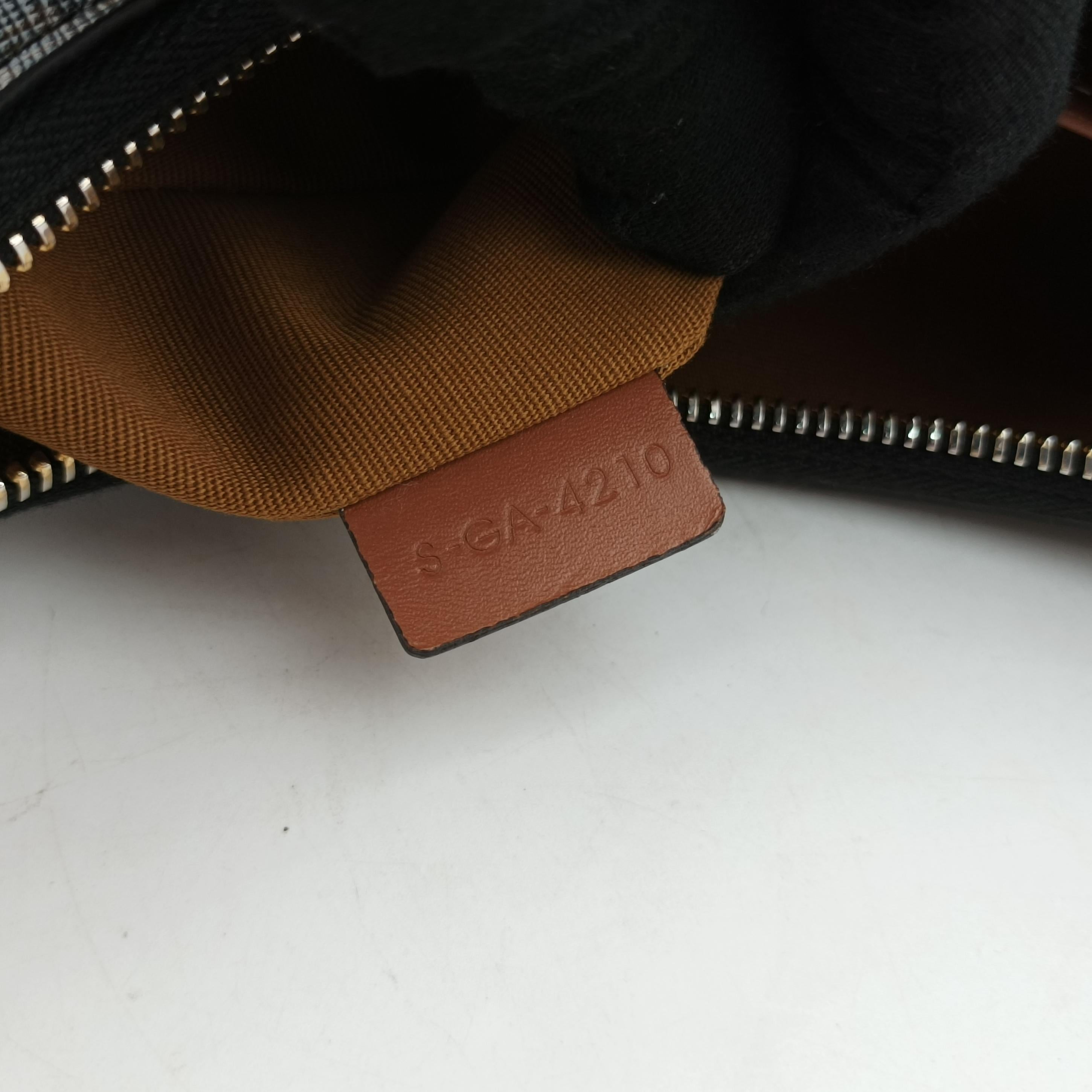 Pre-owned Celine Ava Triomphe Brown PVC coated canvas  shoulderbag | stylenewstar