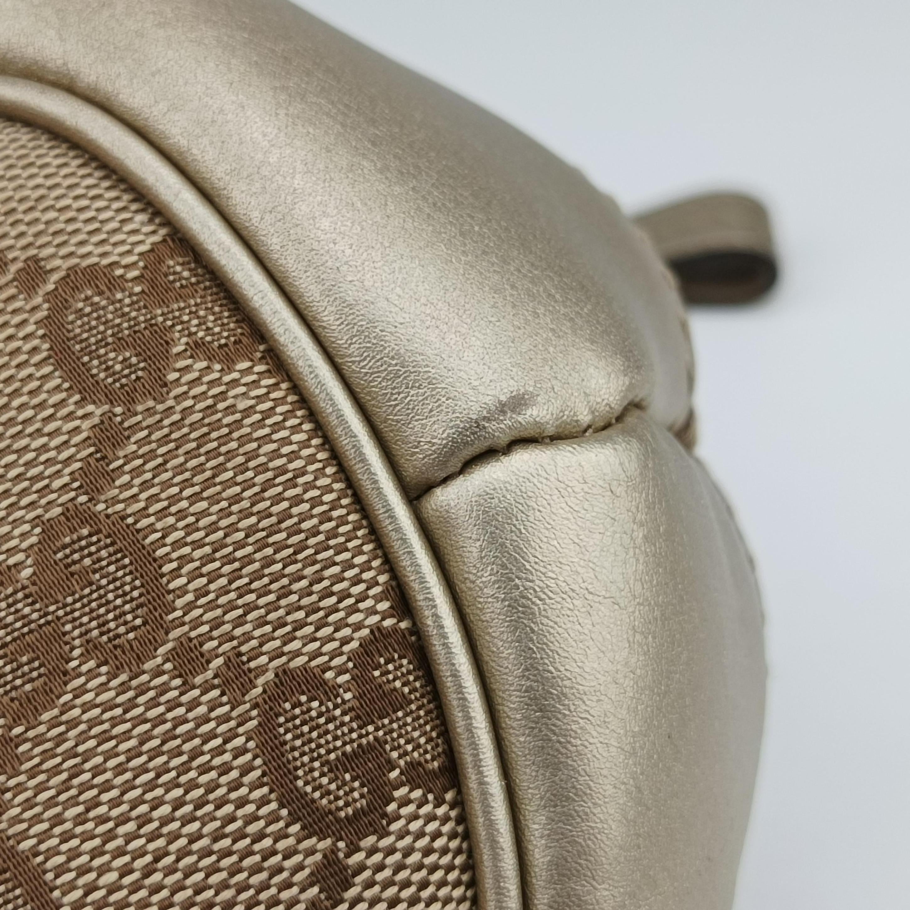 Pre-owned Gucci Sukey Brown Canvas×leather 247902 shoulderbag | stylenewstar