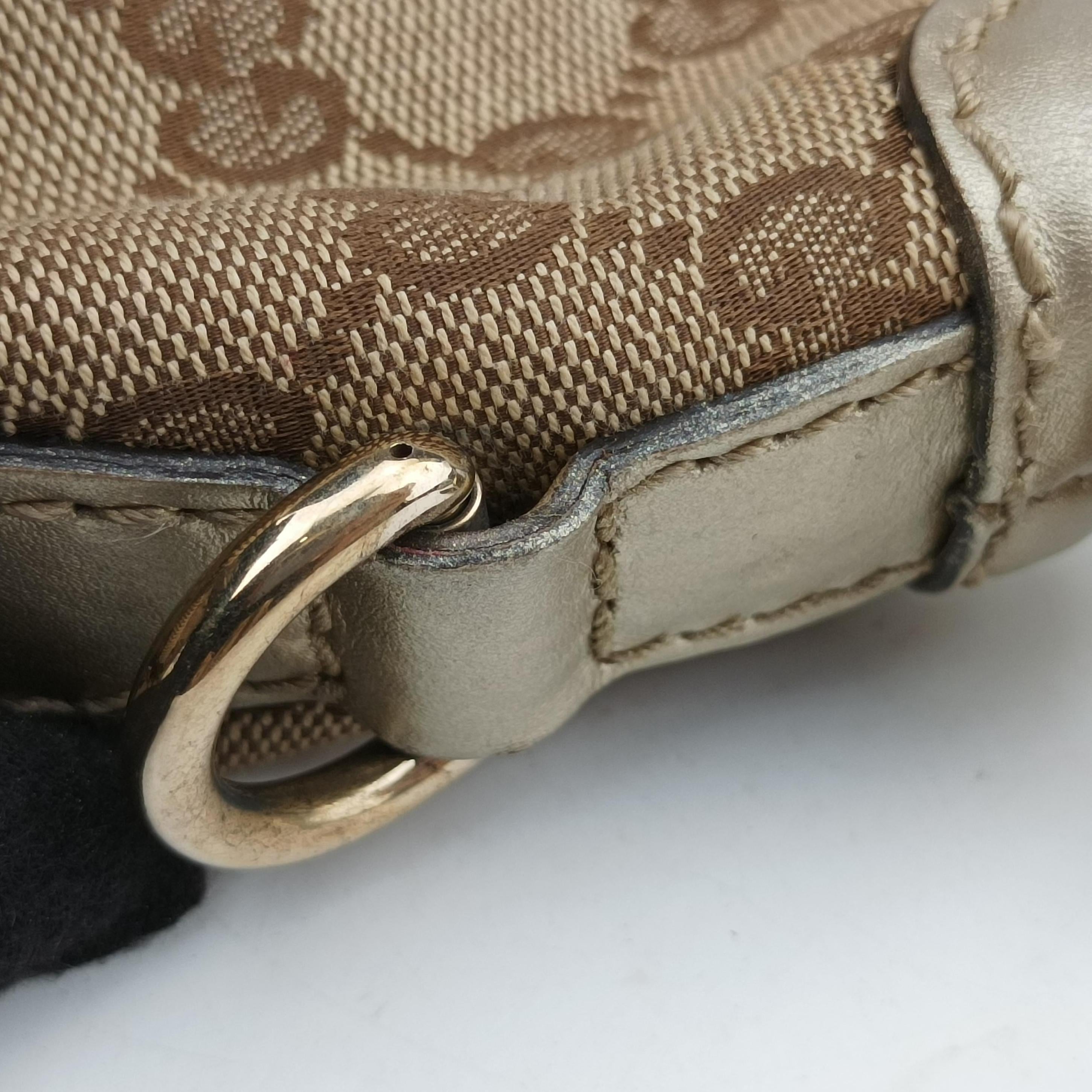 Pre-owned Gucci Sukey Brown Canvas×leather 247902 shoulderbag | stylenewstar