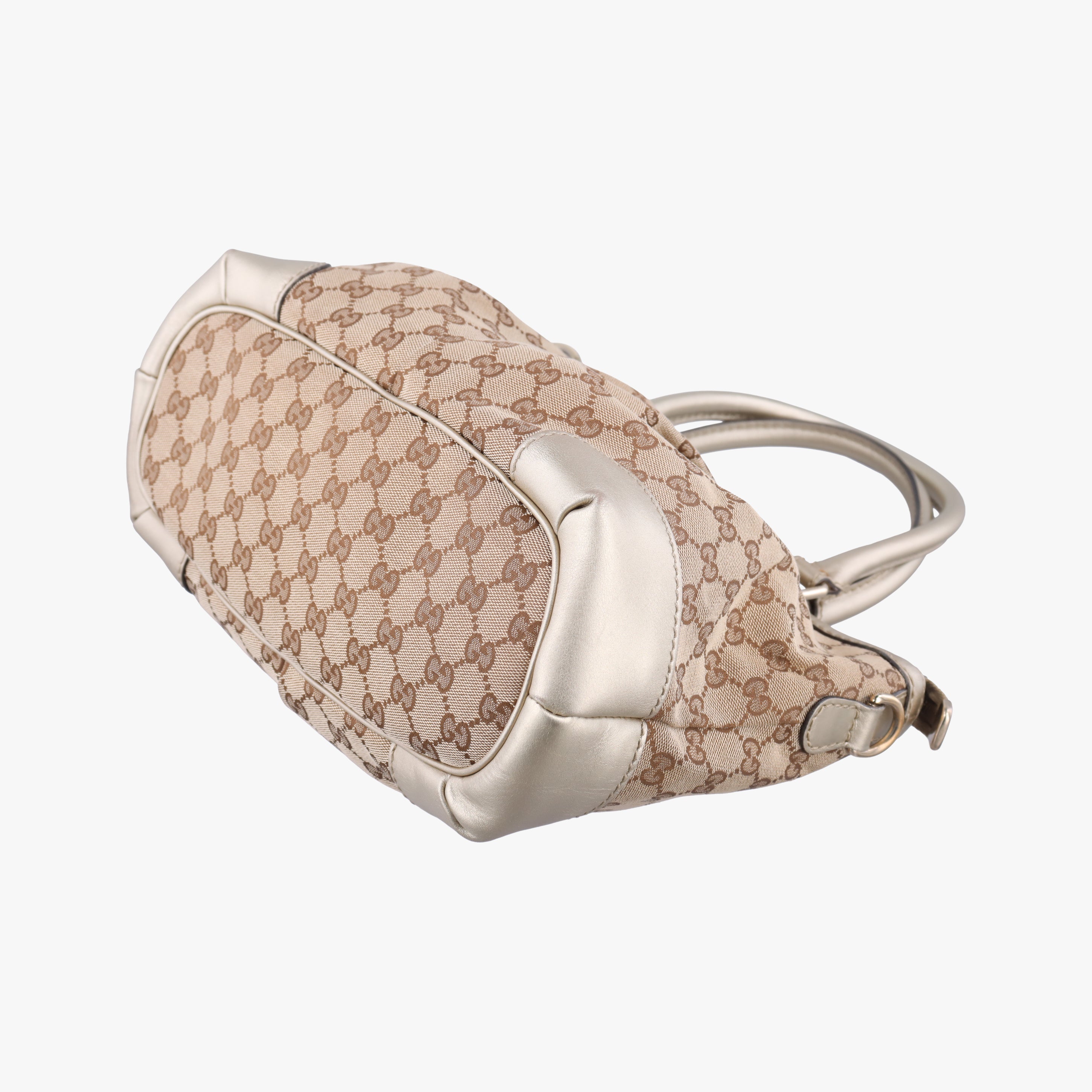 Pre-owned Gucci Sukey Brown Canvas×leather 247902 shoulderbag | stylenewstar