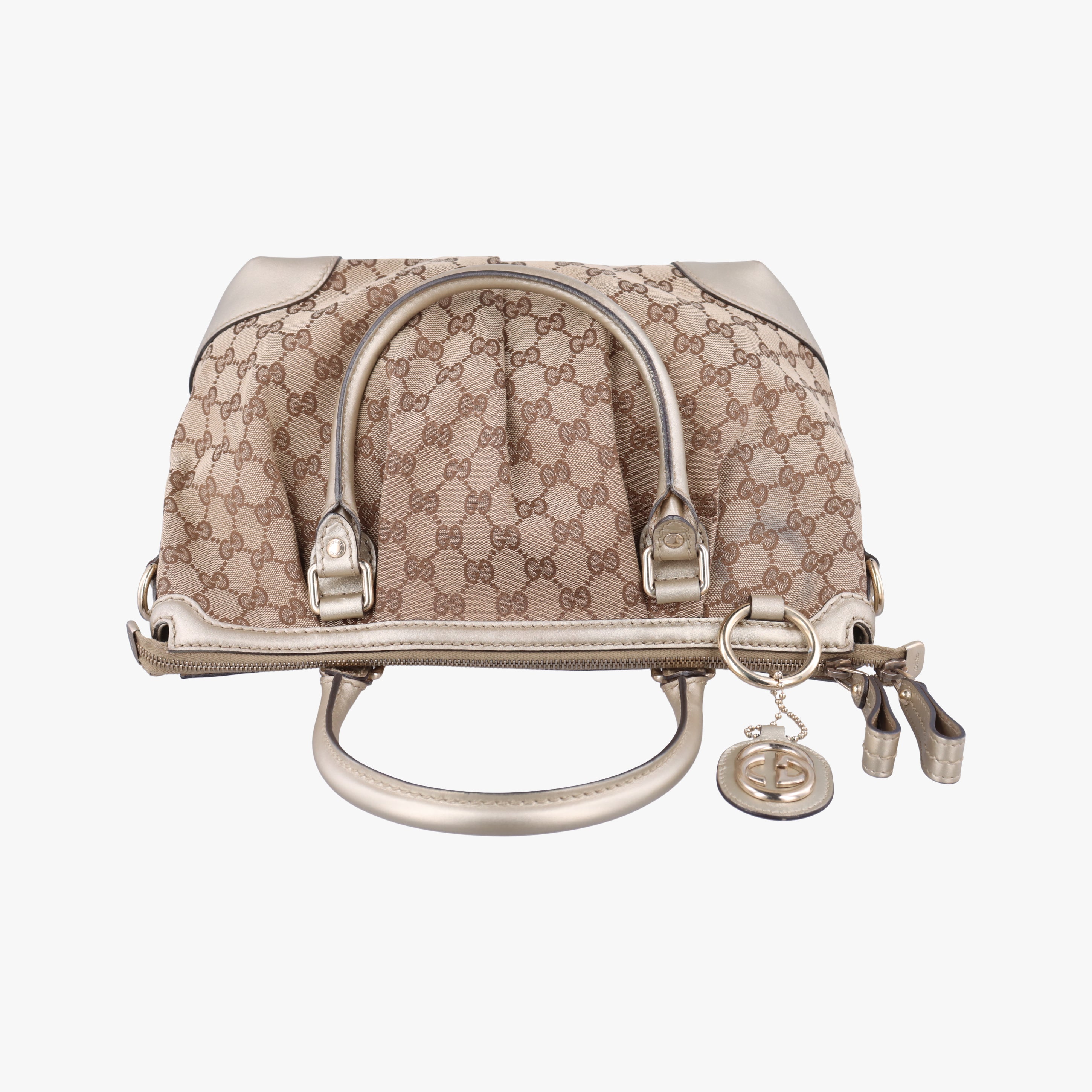 Pre-owned Gucci Sukey Brown Canvas×leather 247902 shoulderbag | stylenewstar
