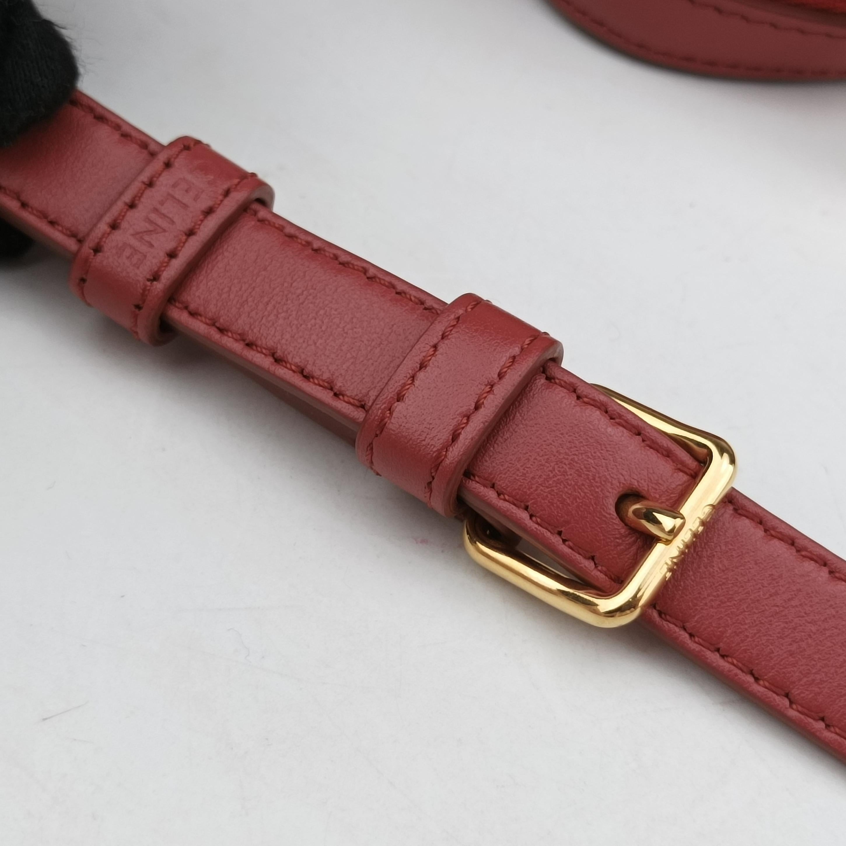 Pre-owned Celine Triomphe Pink leather  shoulderbag | stylenewstar
