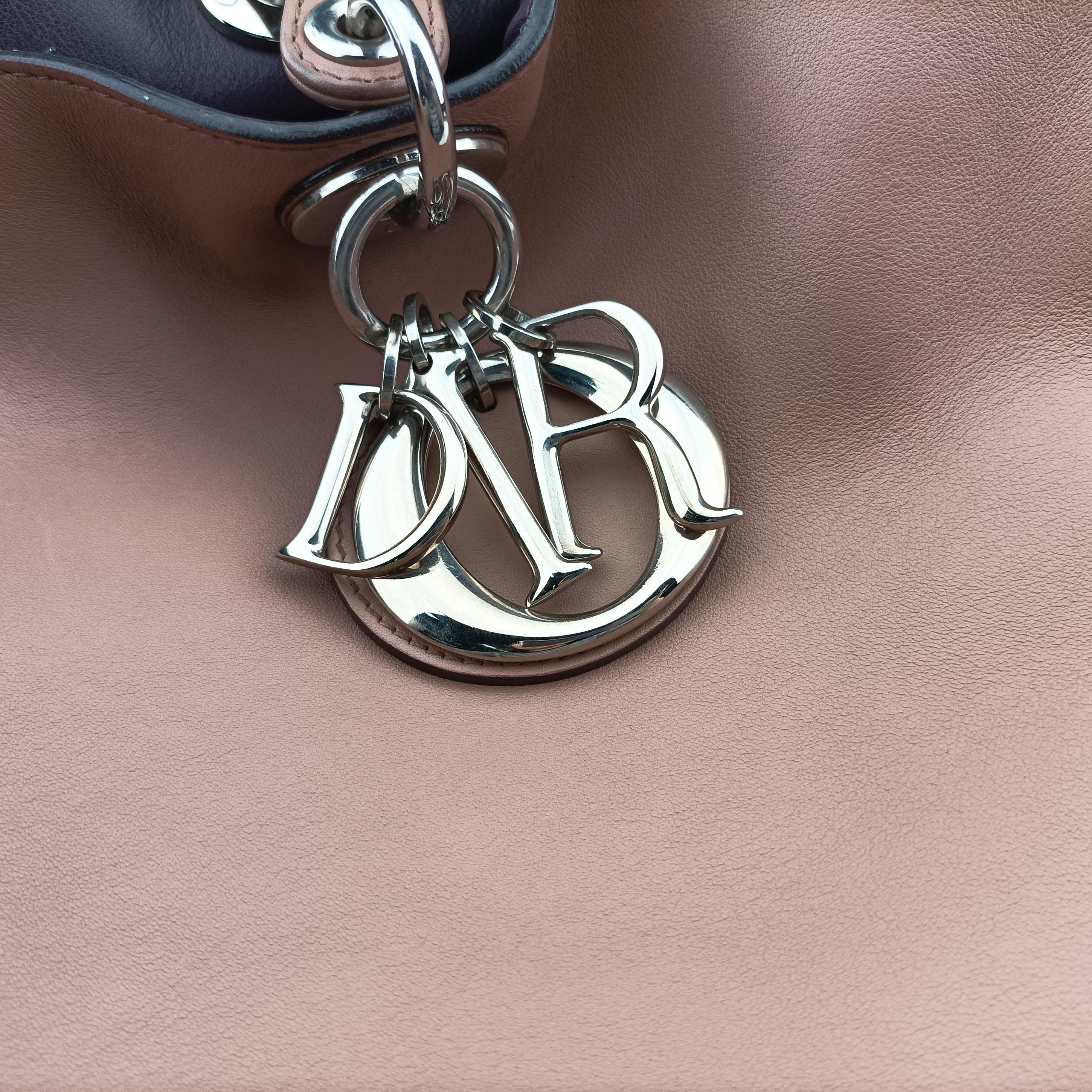 Pre-owned Christian Dior Diorissimo Brown Leather  shoulderbag | stylenewstar