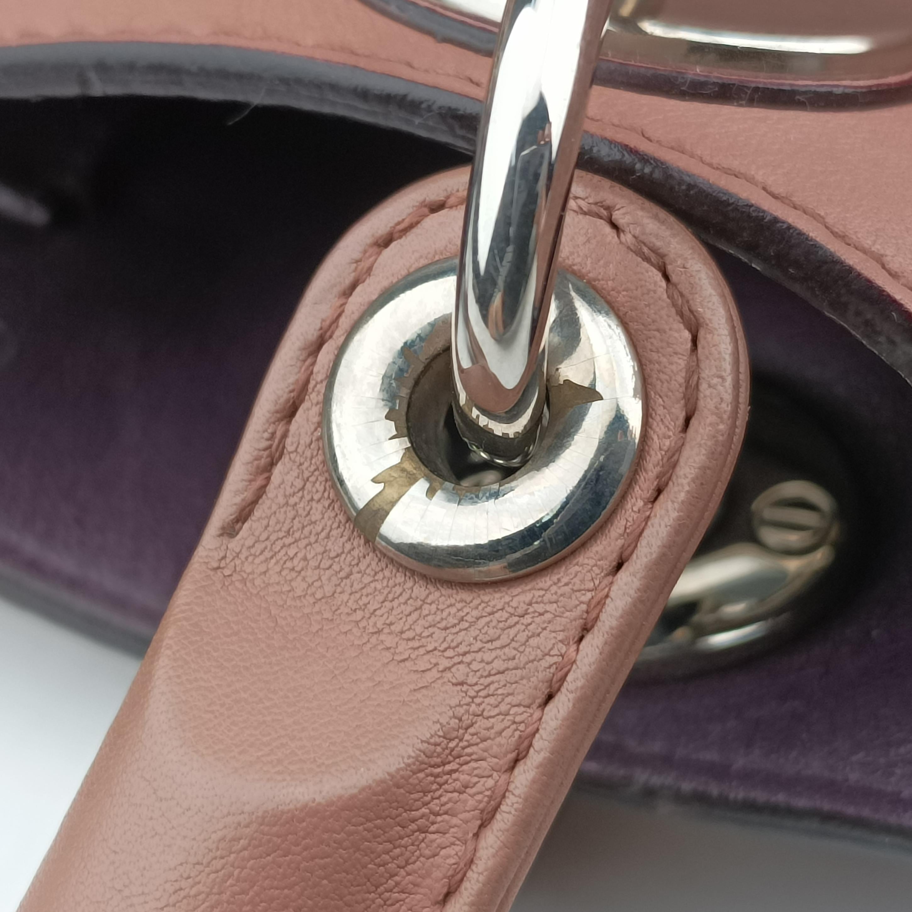Pre-owned Christian Dior Diorissimo Brown Leather  shoulderbag | stylenewstar