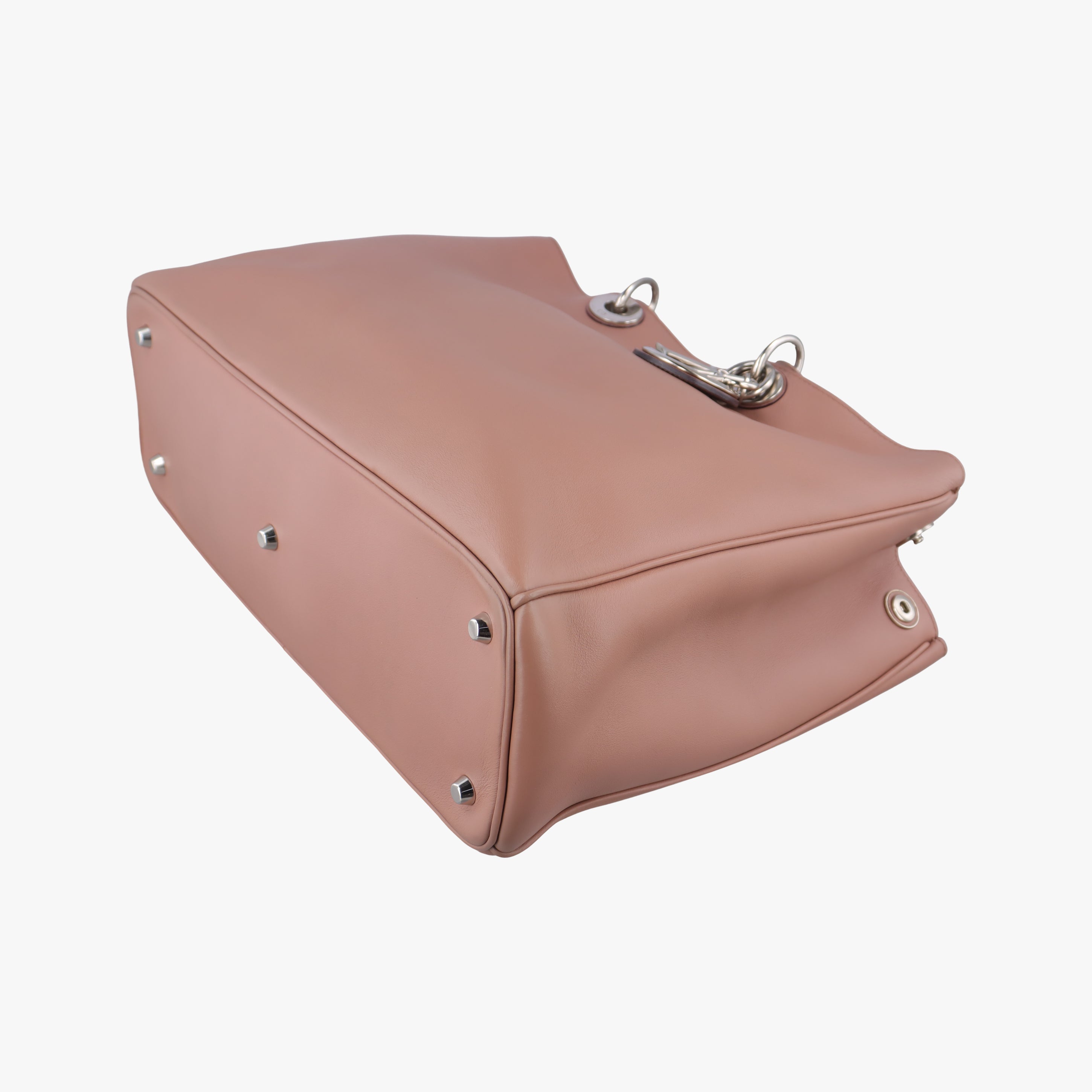 Pre-owned Christian Dior Diorissimo Brown Leather  shoulderbag | stylenewstar