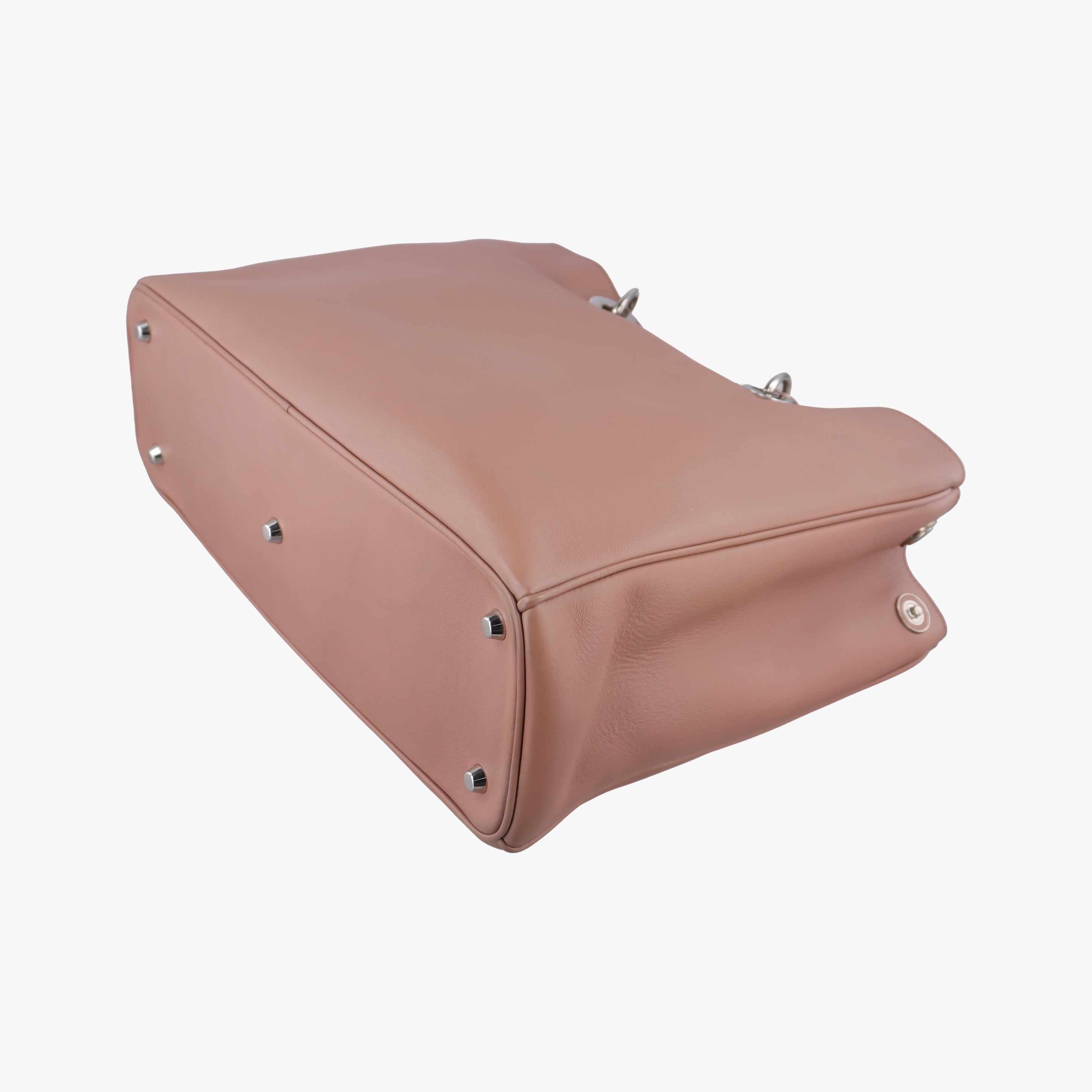 Pre-owned Christian Dior Diorissimo Brown Leather  shoulderbag | stylenewstar