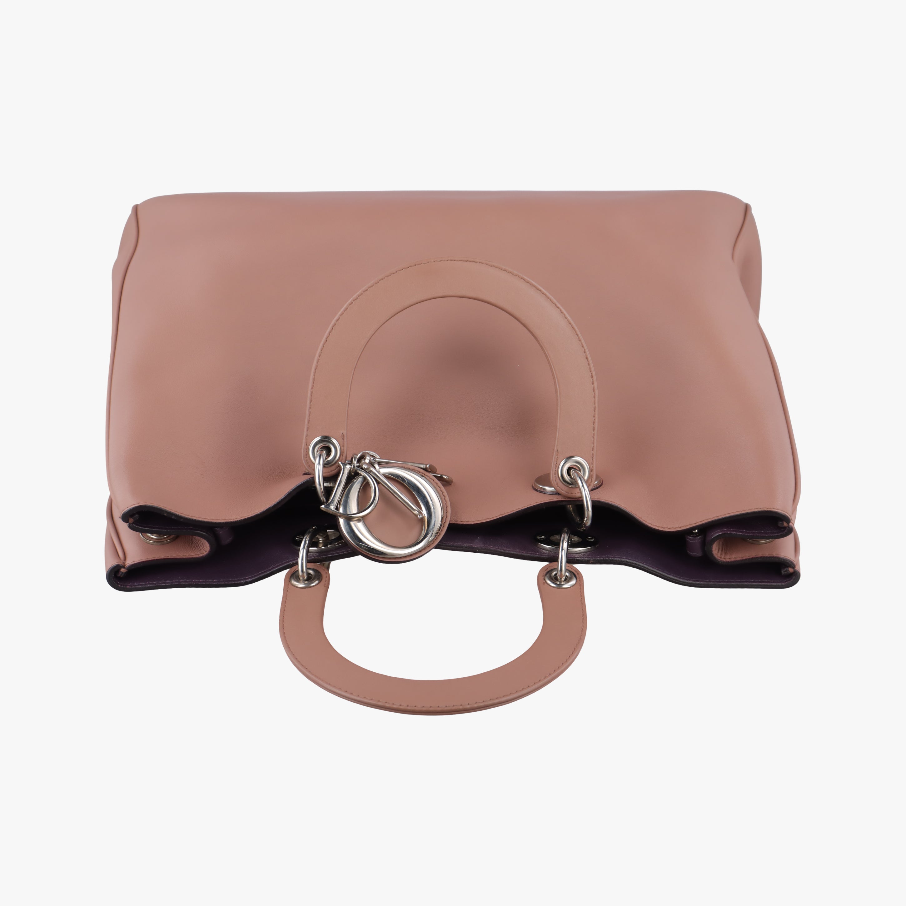 Pre-owned Christian Dior Diorissimo Brown Leather  shoulderbag | stylenewstar