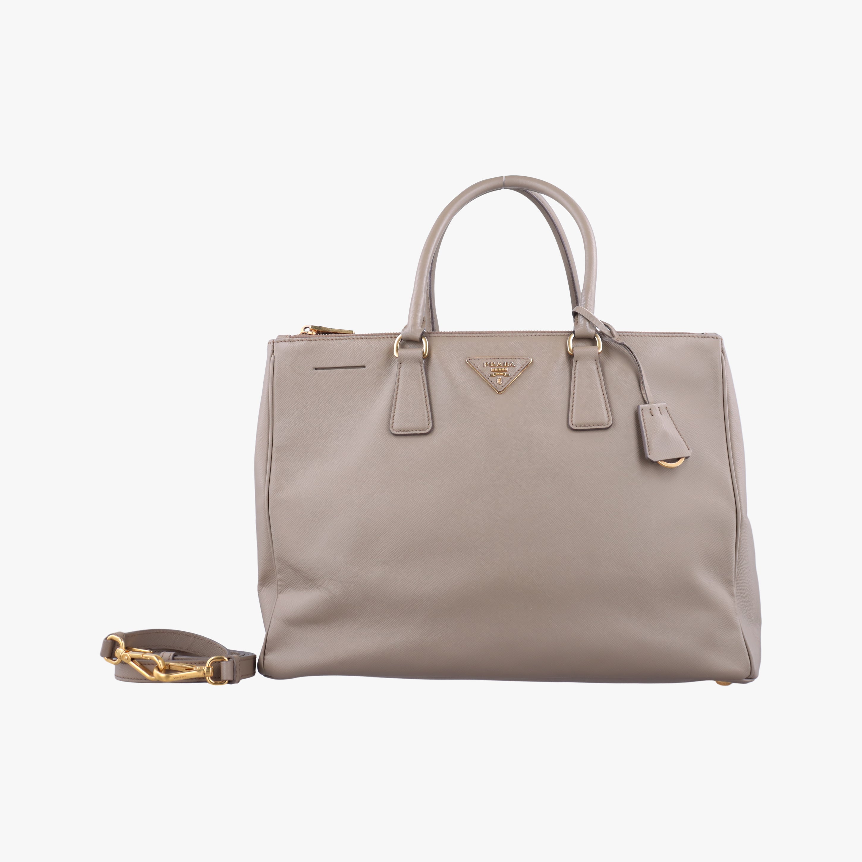 Secondhand Prada Galleria beige SAFFIANO Leather BN2274 shoulderbag | stylenewstar