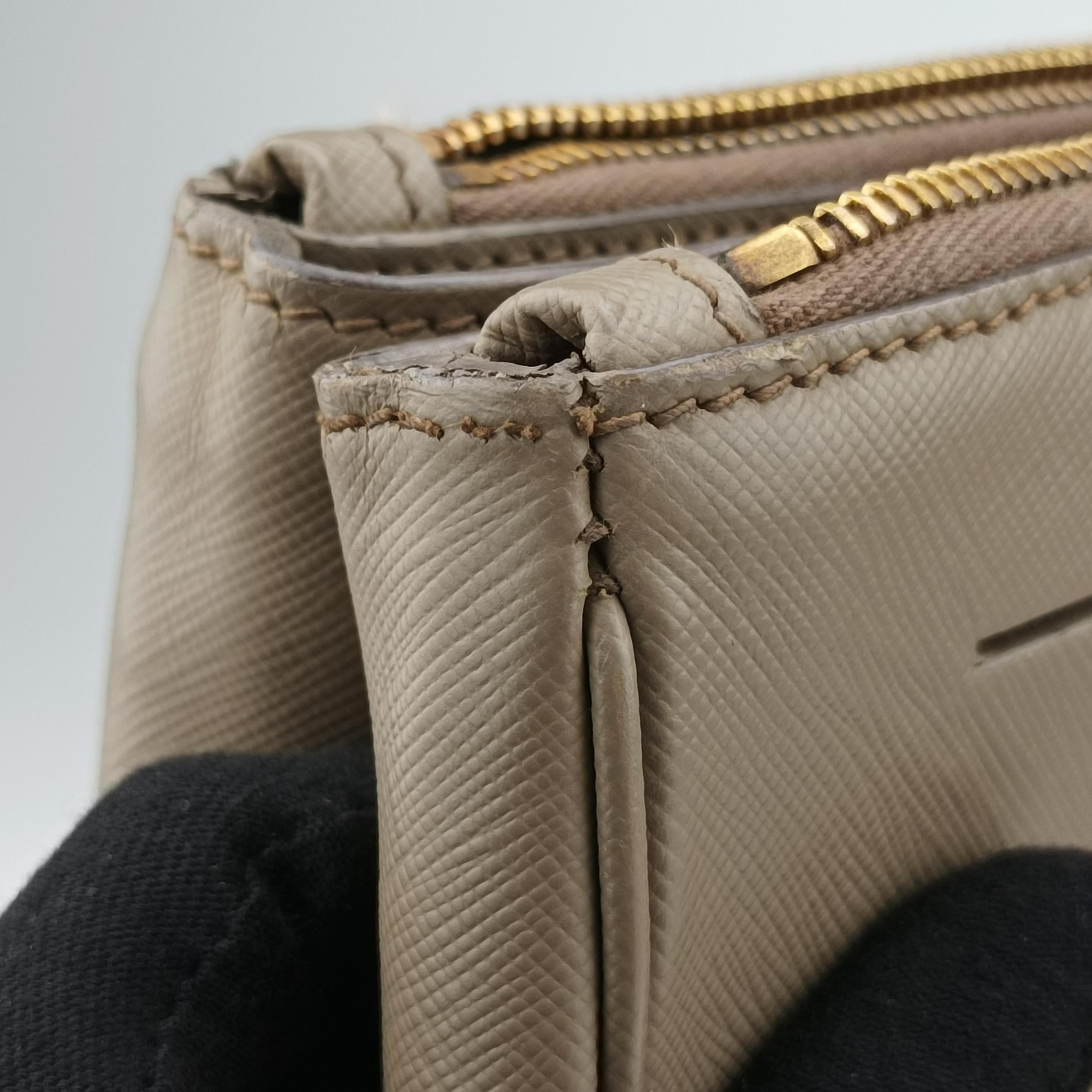 Secondhand Prada Galleria beige SAFFIANO Leather BN2274 shoulderbag | stylenewstar