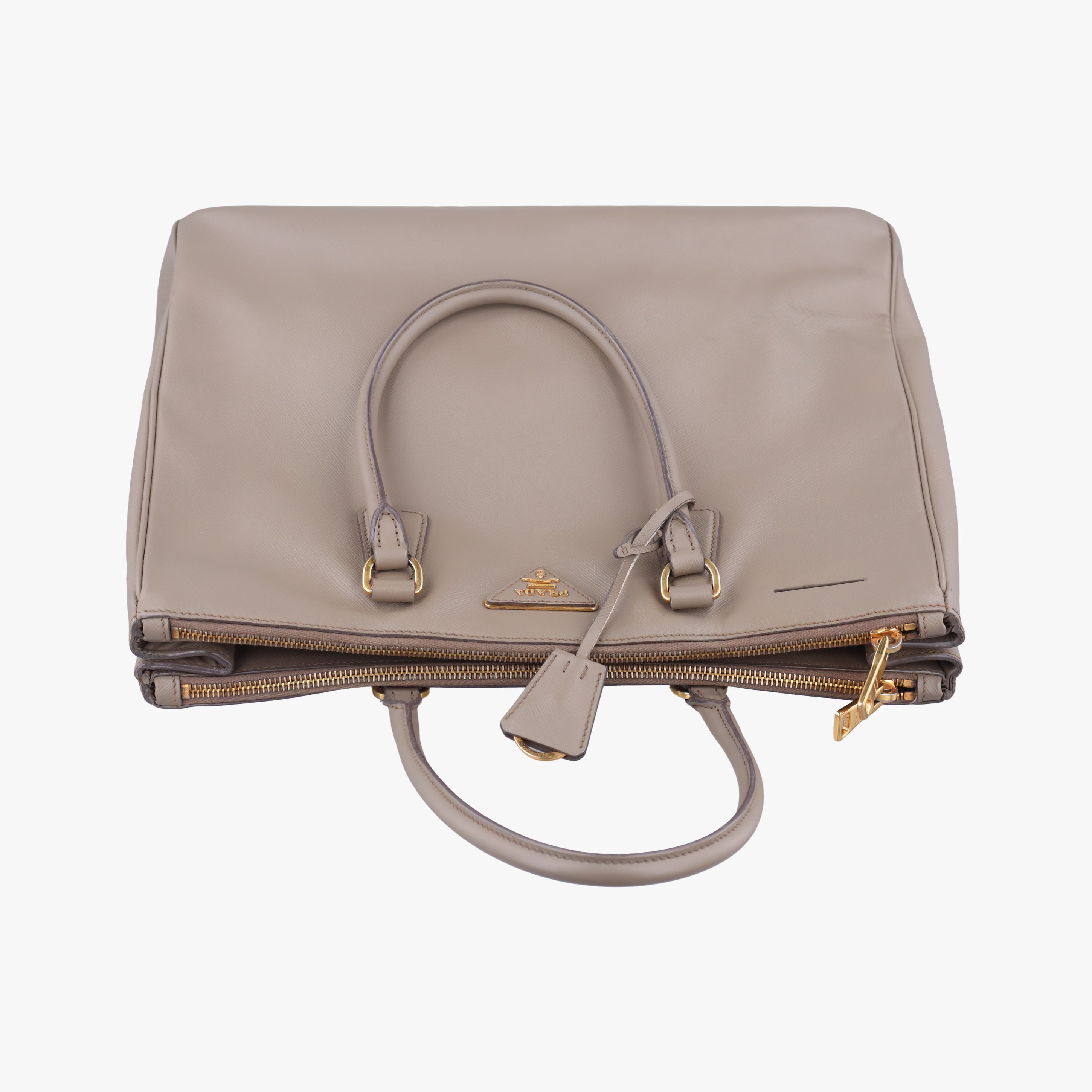 Secondhand Prada Galleria beige SAFFIANO Leather BN2274 shoulderbag | stylenewstar