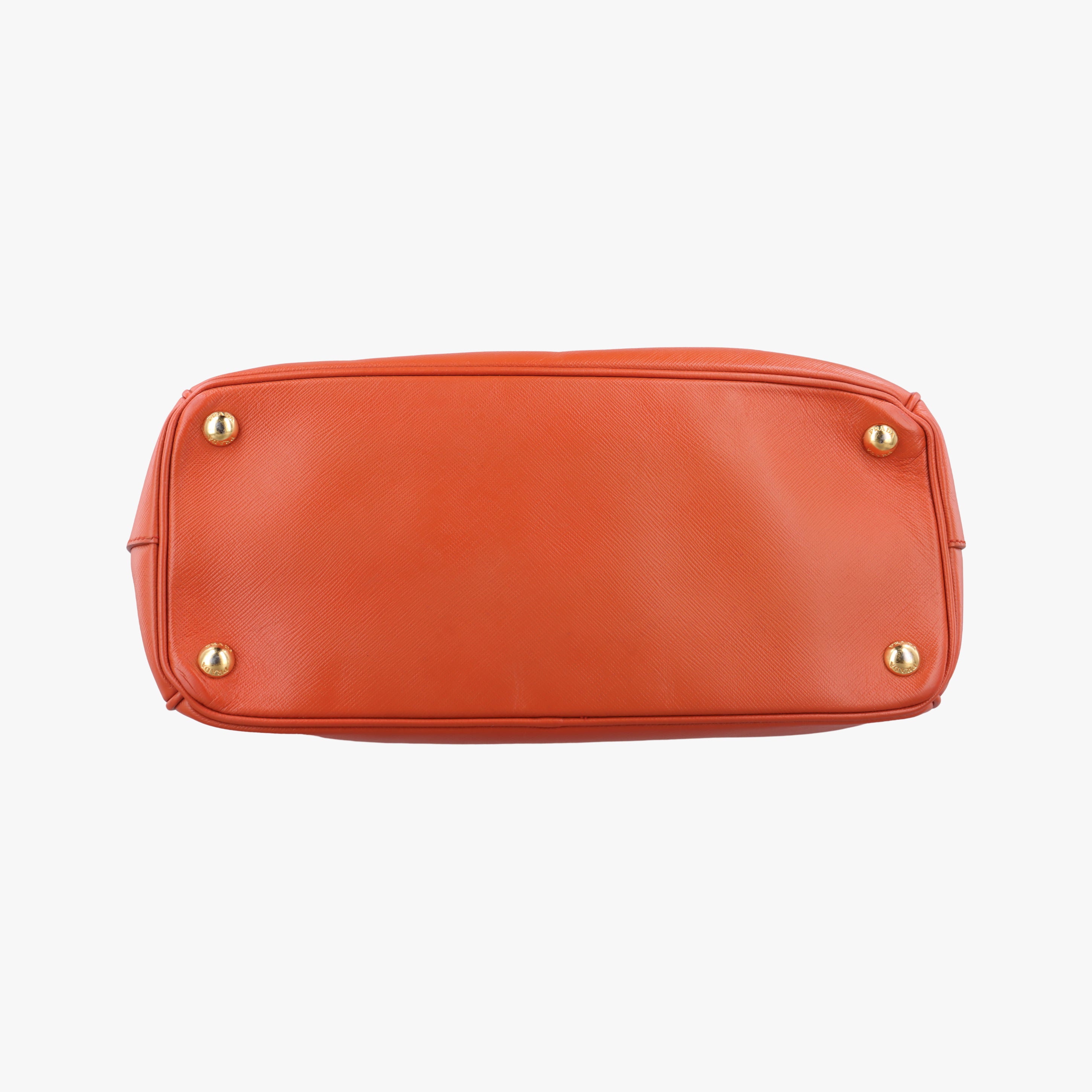 Pre-owned Prada Galleria Orange SAFFIANO Leather BN2274 shoulderbag | stylenewstar