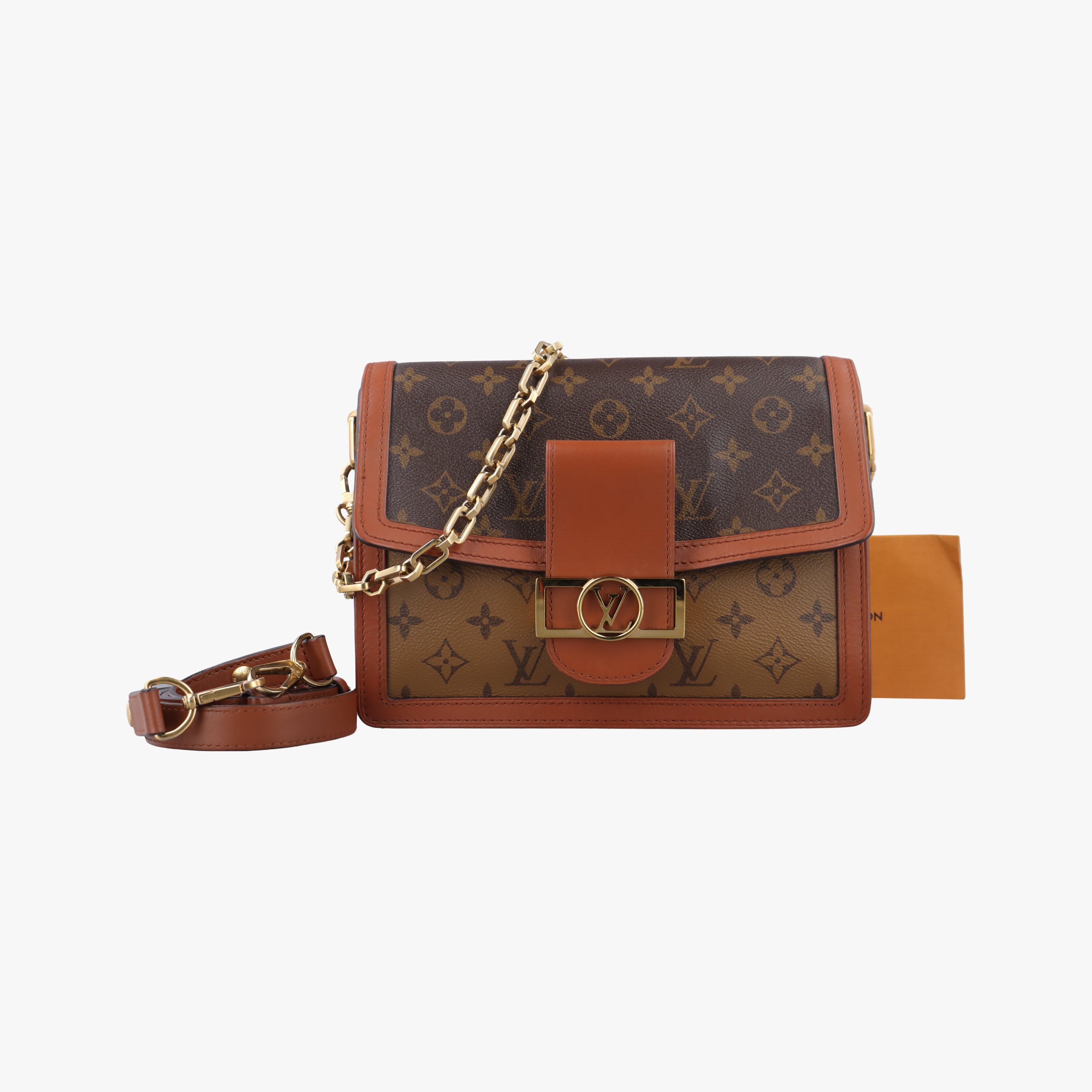 Secondhand Louis Vuitton DAUPHINE brown Monogram Reverse M45958 shoulderbag | stylenewstar