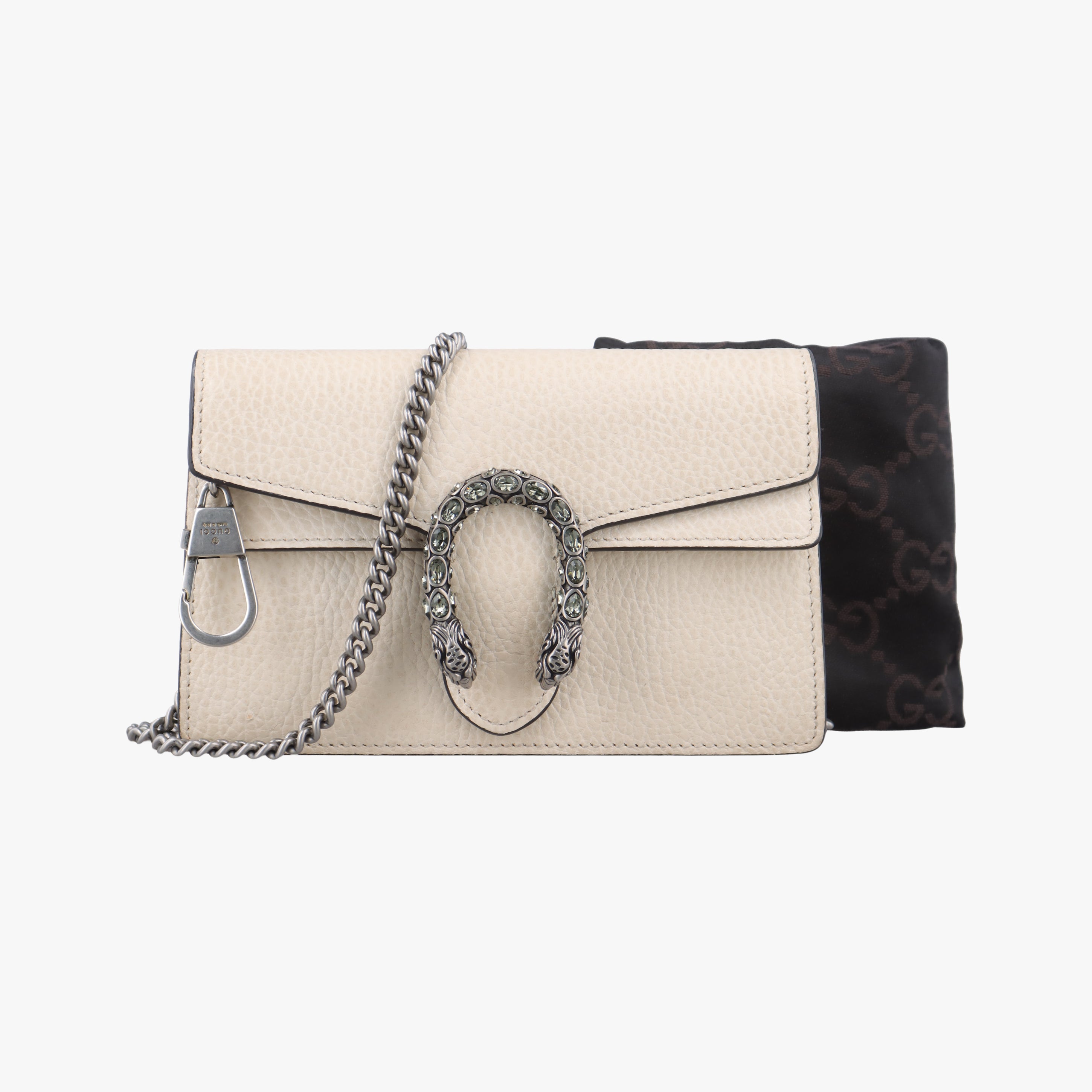 Pre-owned Gucci Dionysus White Leather 476432 shoulderbag | stylenewstar