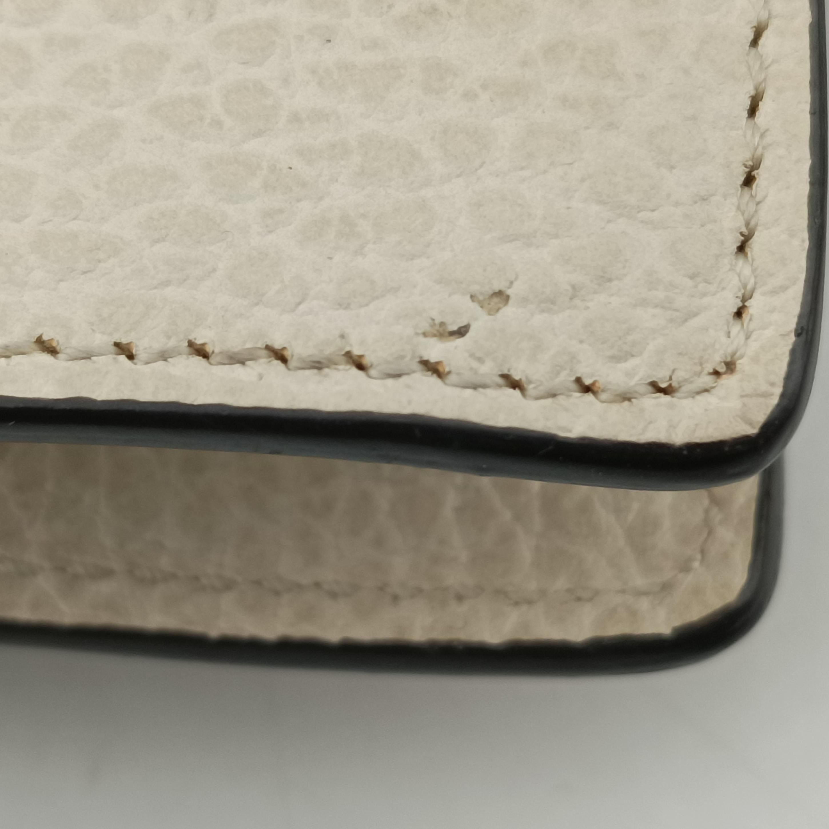 Pre-owned Gucci Dionysus White Leather 476432 shoulderbag | stylenewstar