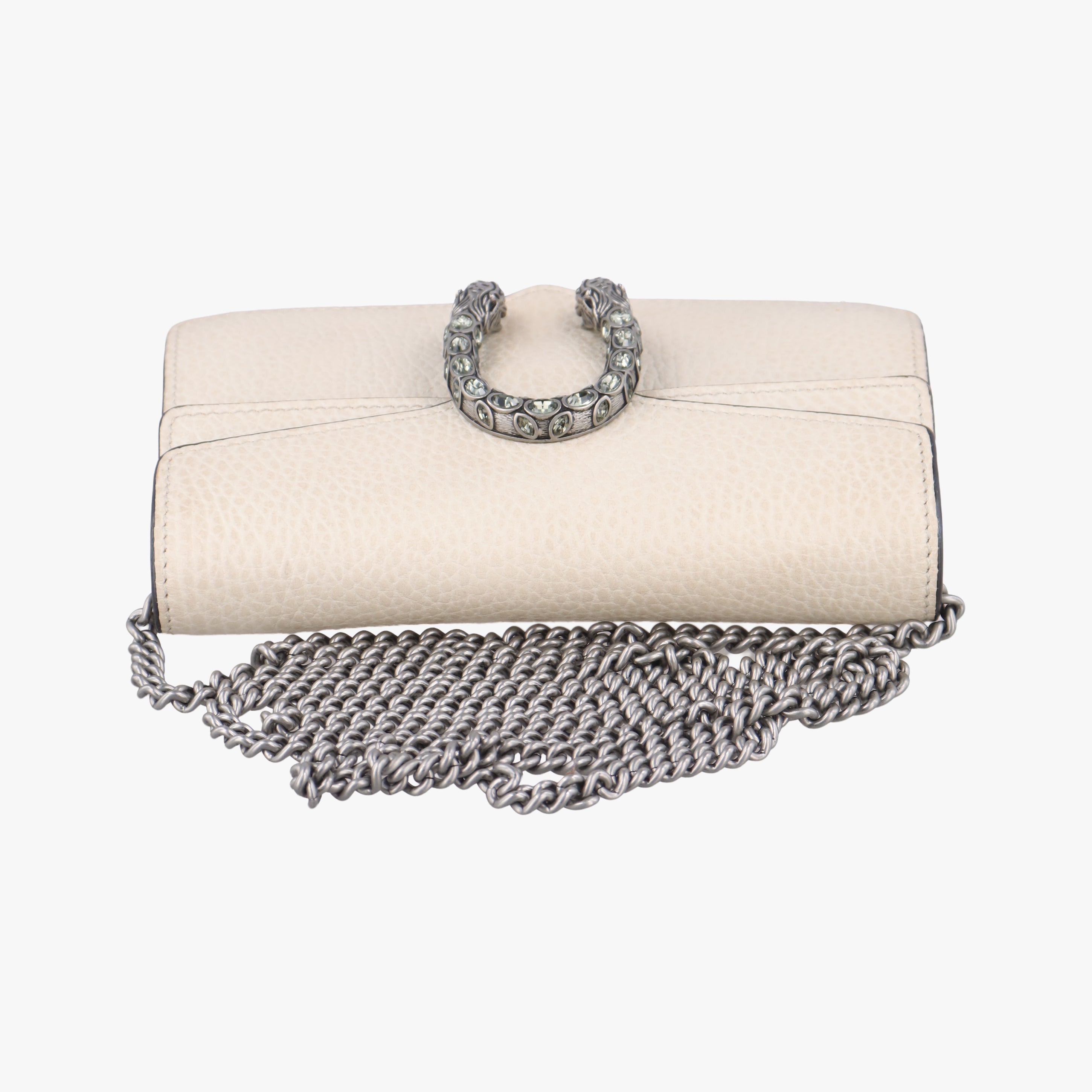 Pre-owned Gucci Dionysus White Leather 476432 shoulderbag | stylenewstar