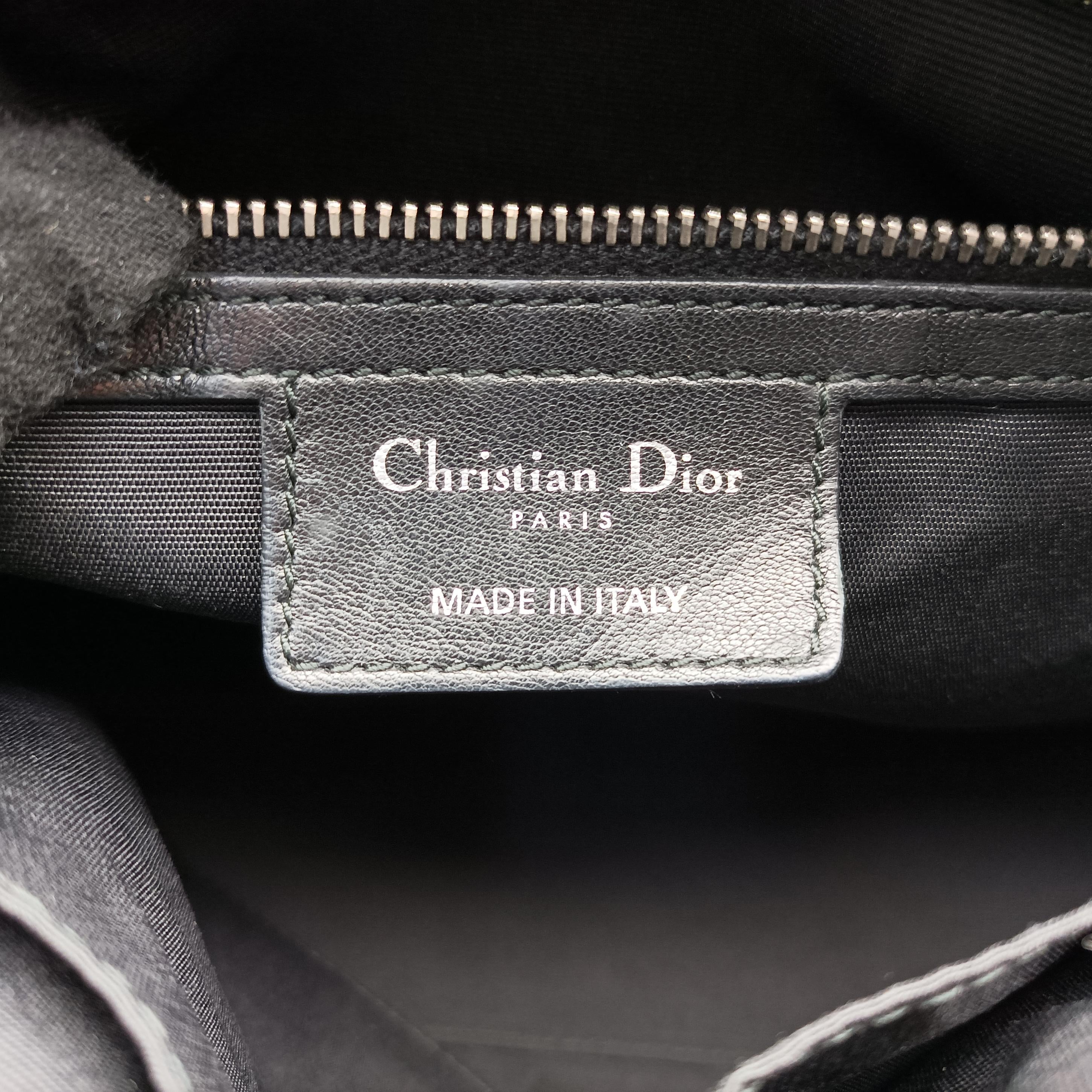 Pre-owned Christian Dior Granville Black lambskin  shoulderbag | stylenewstar