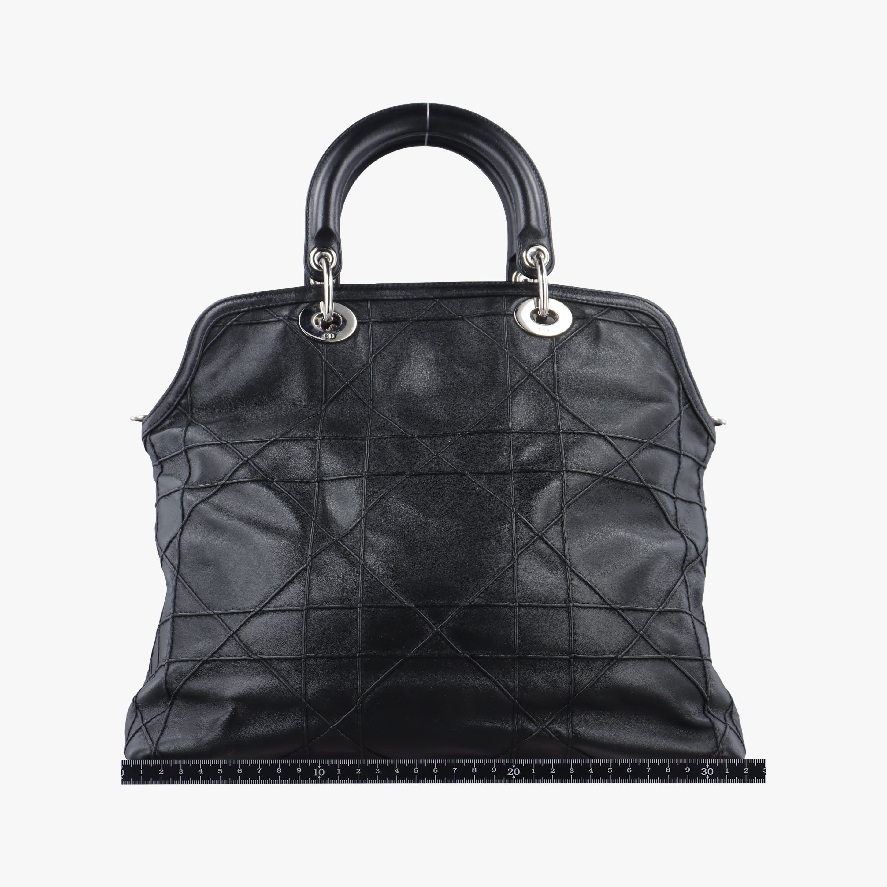 Pre-owned Christian Dior Granville Black lambskin  shoulderbag | stylenewstar