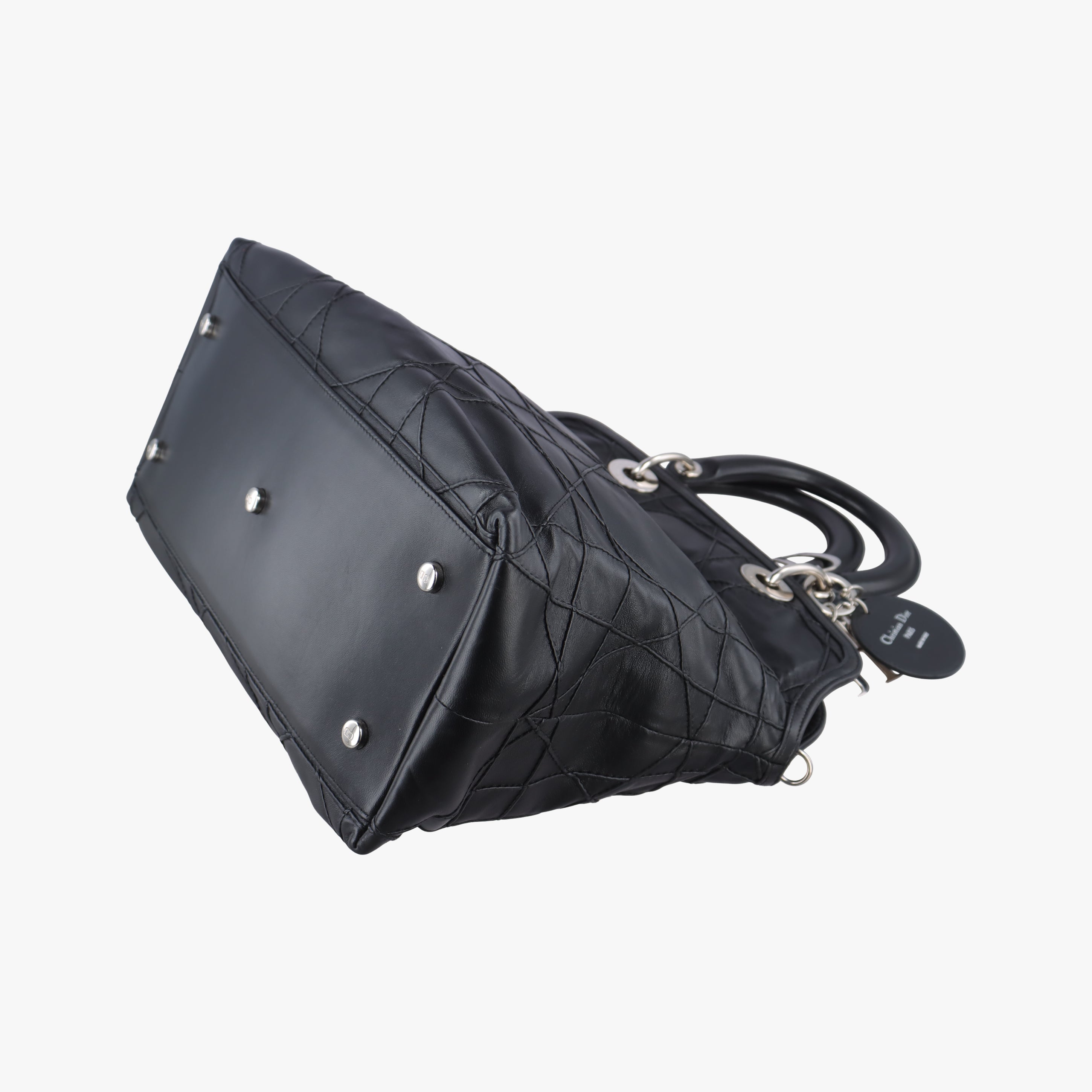 Pre-owned Christian Dior Granville Black lambskin  shoulderbag | stylenewstar