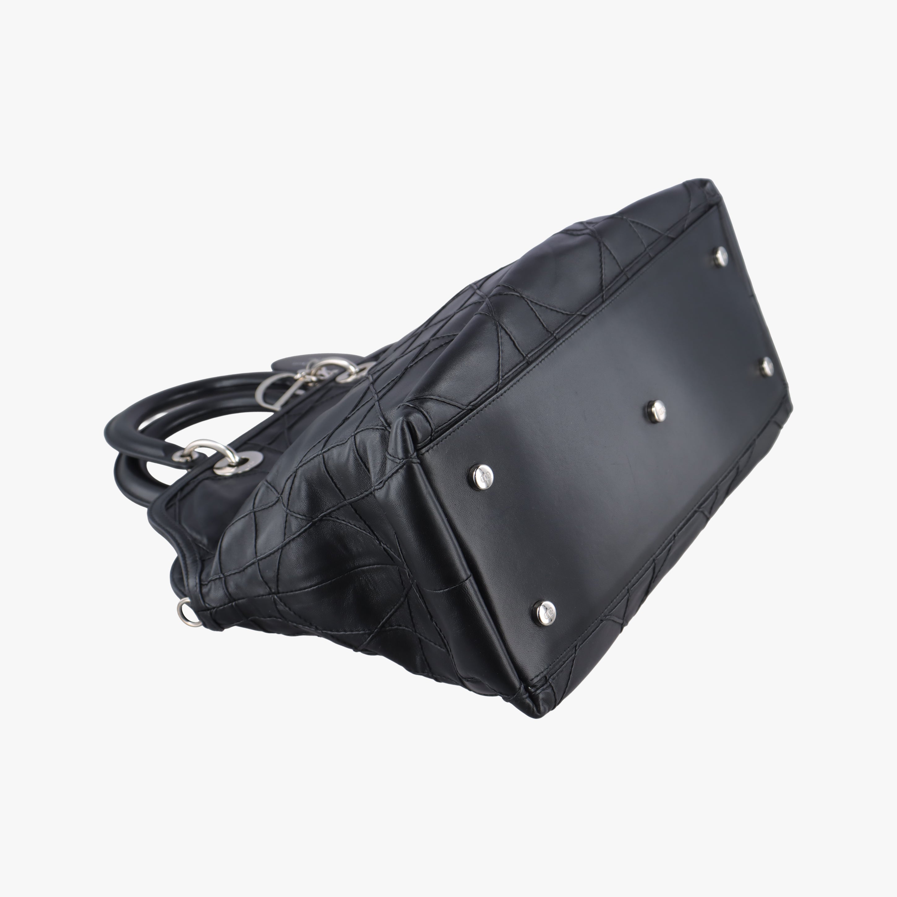 Pre-owned Christian Dior Granville Black lambskin  shoulderbag | stylenewstar