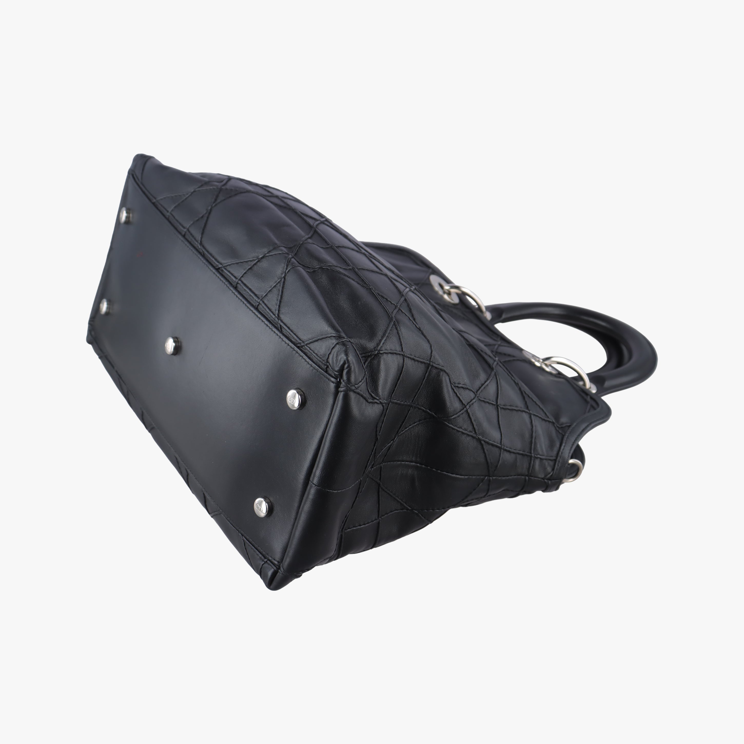 Pre-owned Christian Dior Granville Black lambskin  shoulderbag | stylenewstar