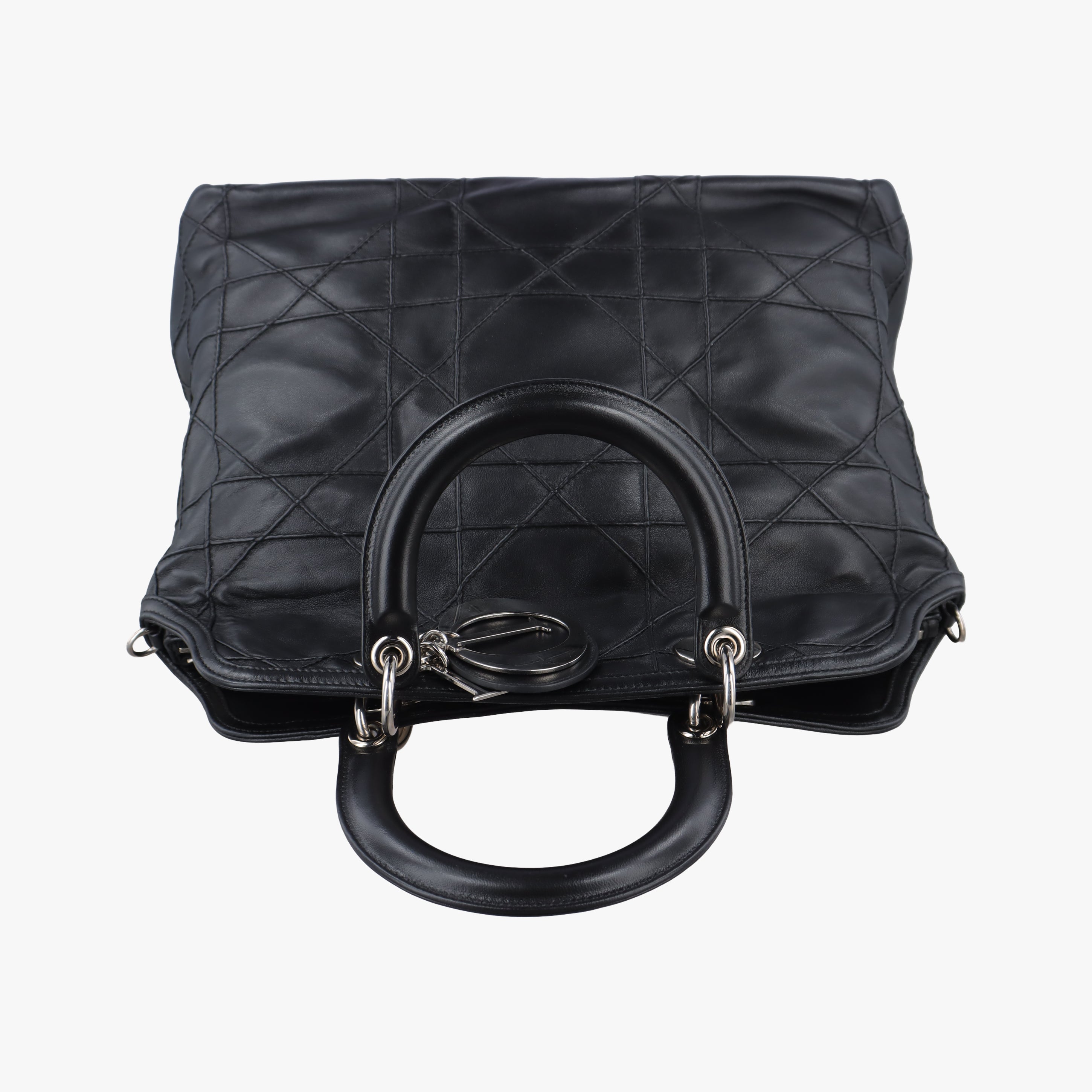 Pre-owned Christian Dior Granville Black lambskin  shoulderbag | stylenewstar