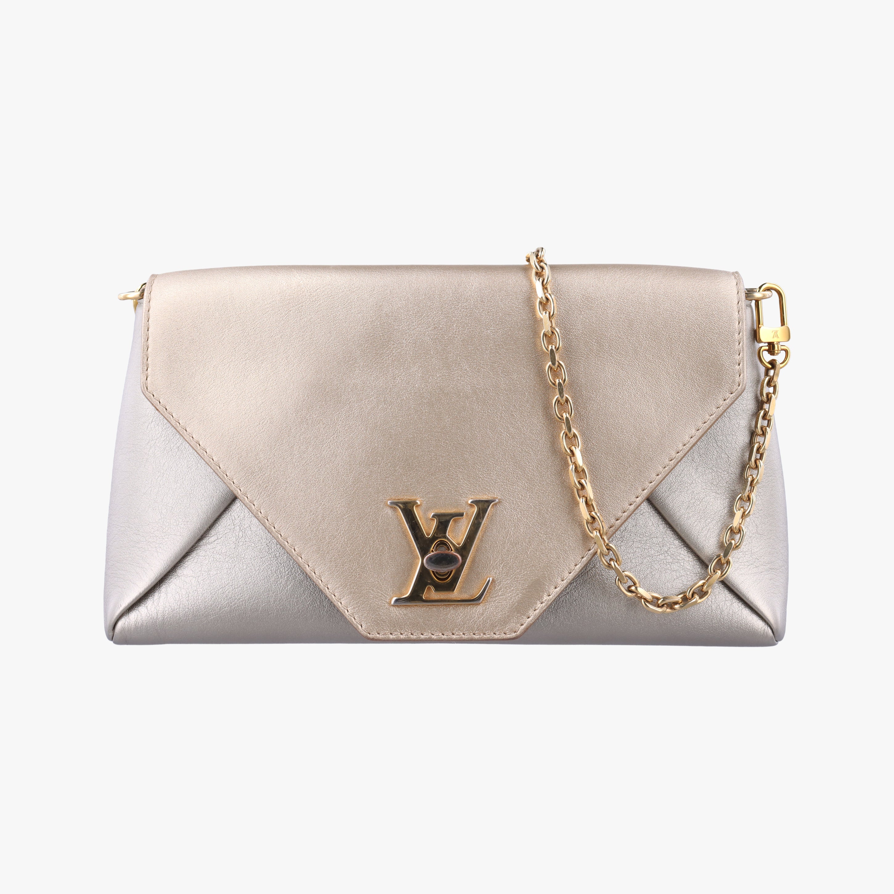 Pre-owned Louis Vuitton Love Note golden×silver Leather M54504 shoulderbag | stylenewstar
