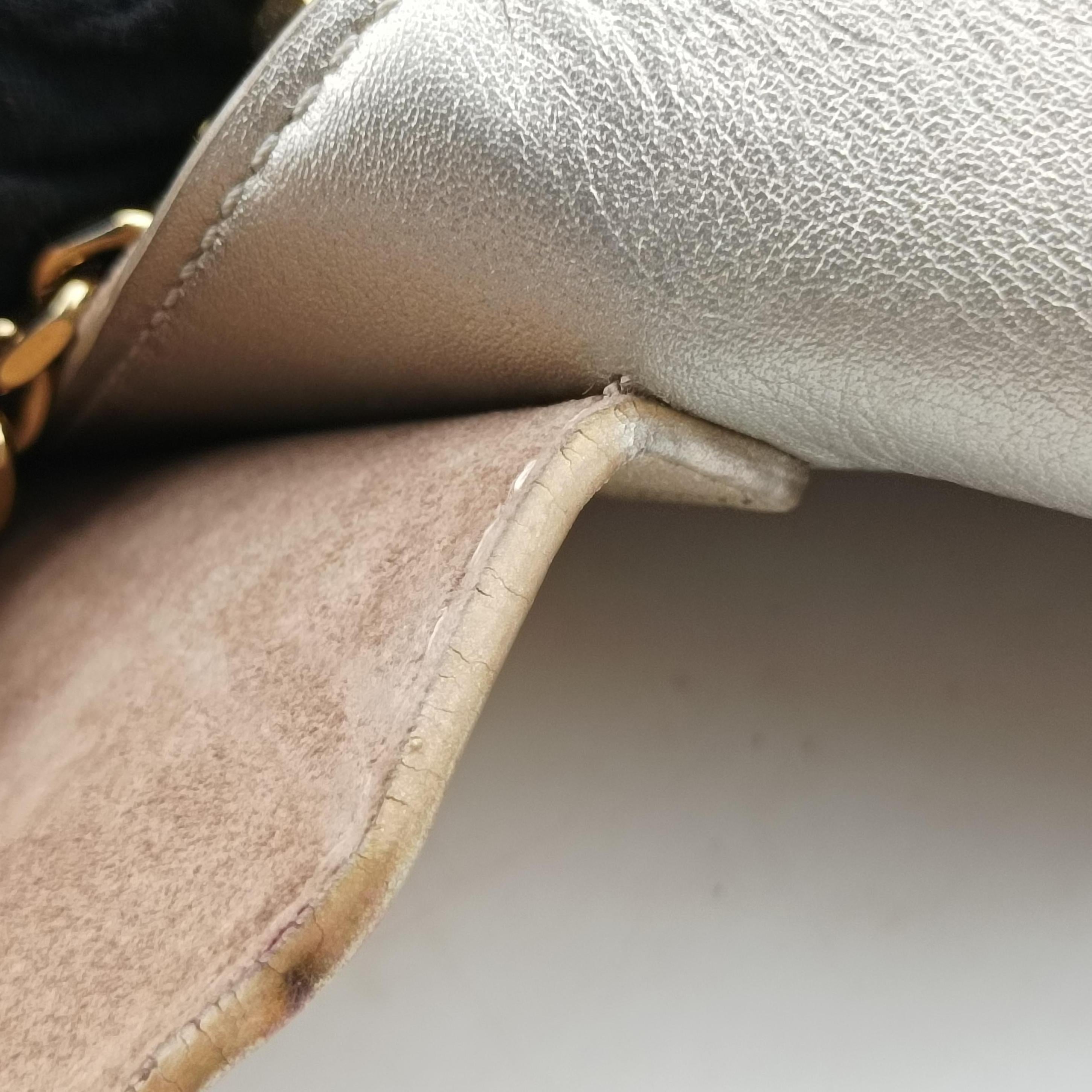 Pre-owned Louis Vuitton Love Note golden×silver Leather M54504 shoulderbag | stylenewstar