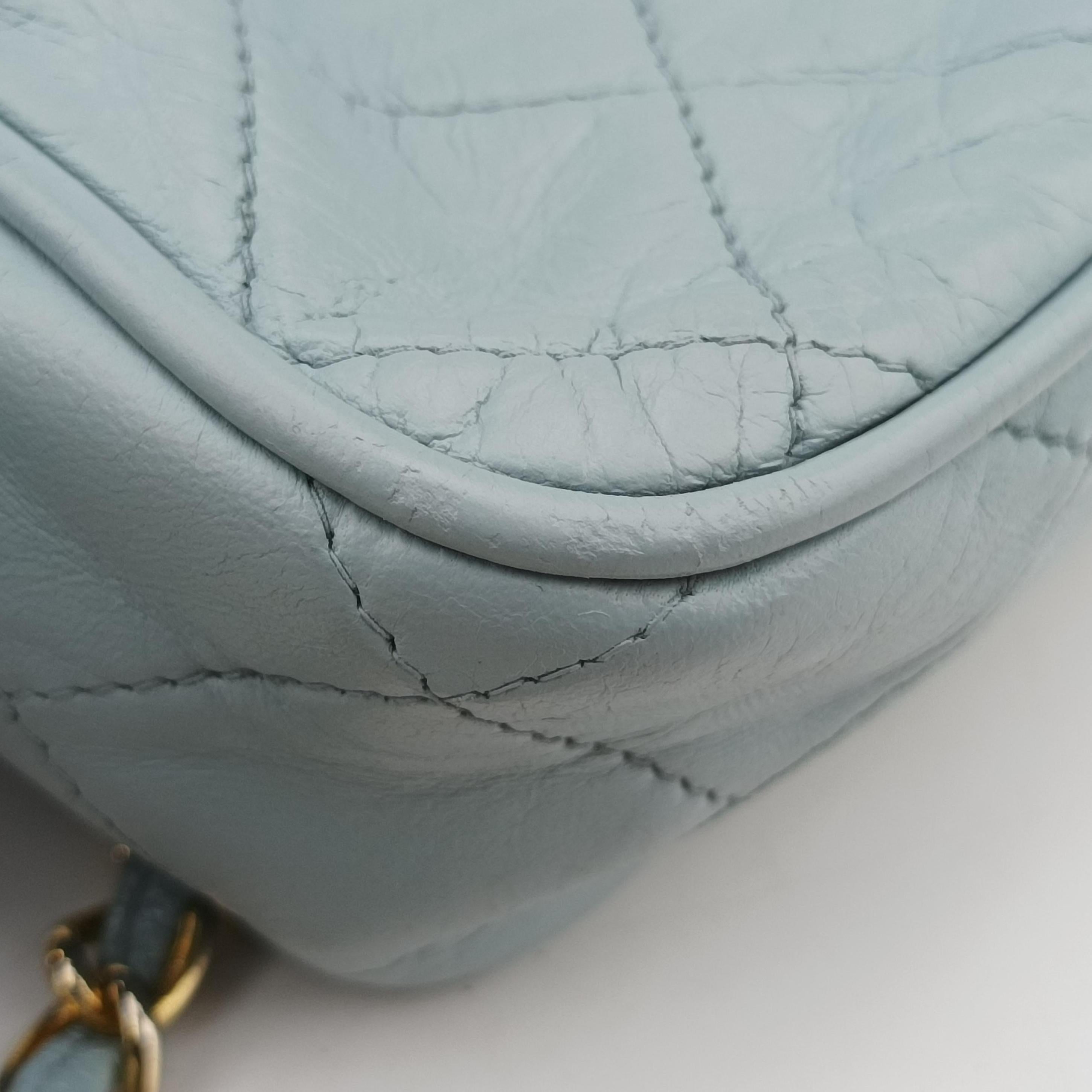 Vintage Chanel Camera Case Blue lambskin  shoulderbag | stylenewstar