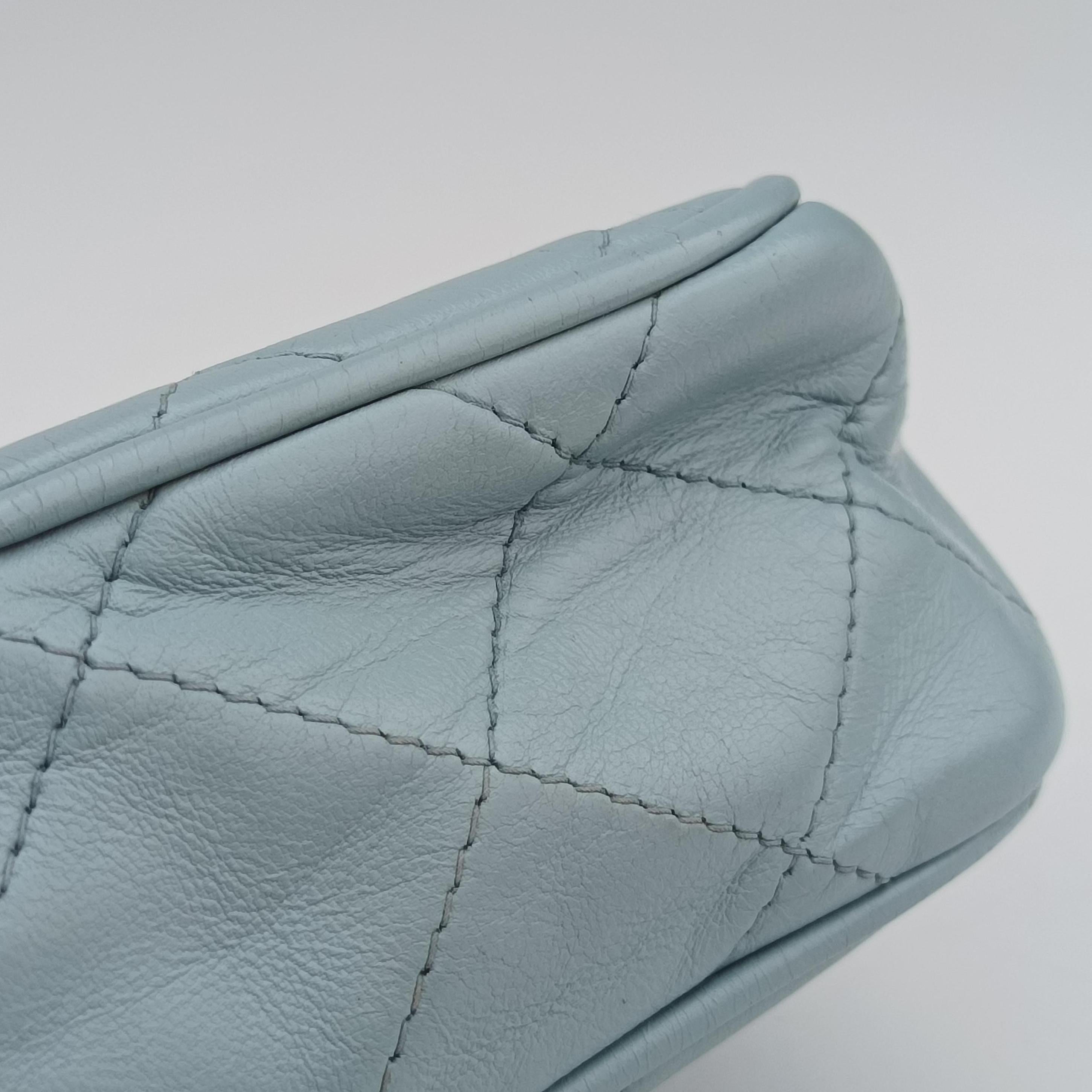 Vintage Chanel Camera Case Blue lambskin  shoulderbag | stylenewstar
