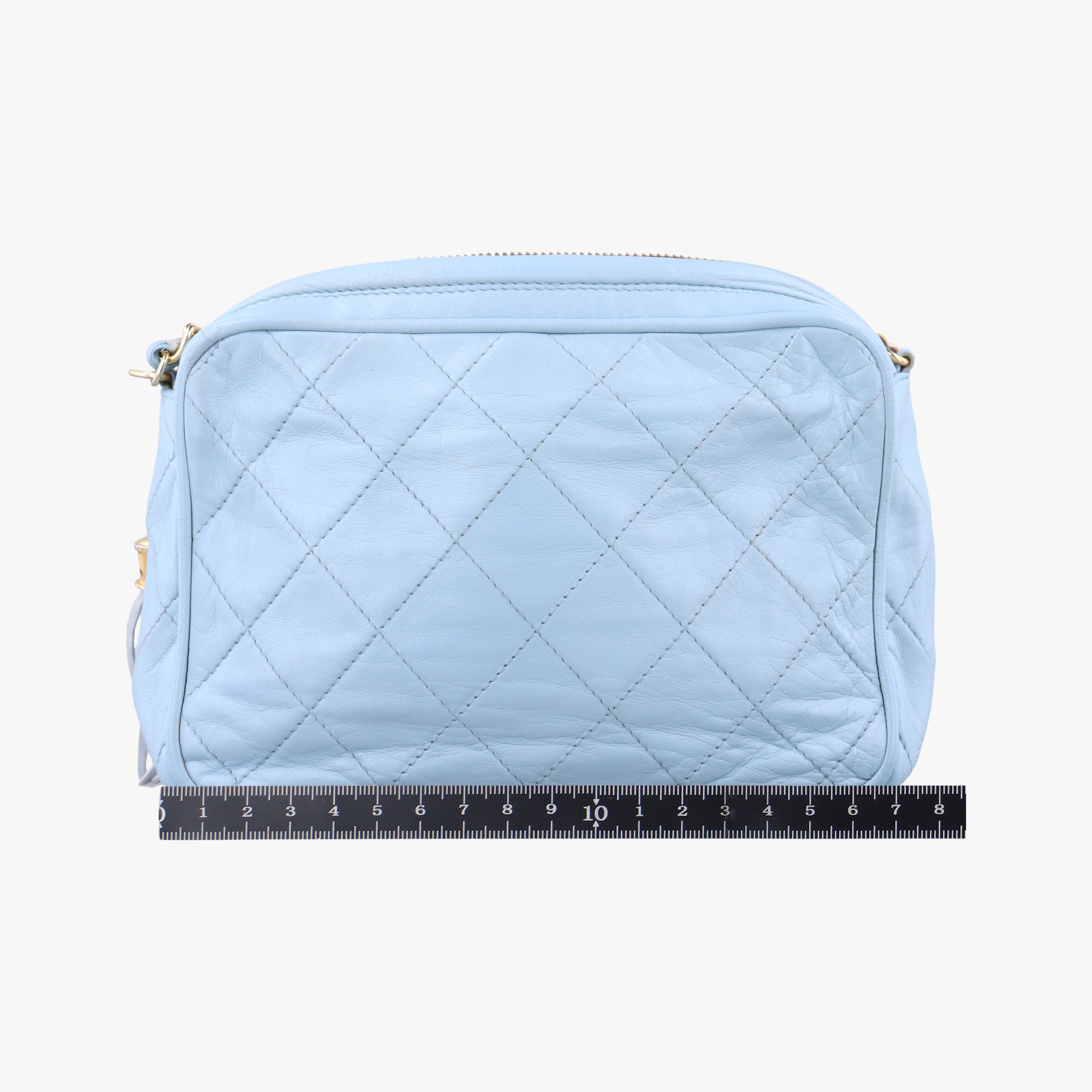 Vintage Chanel Camera Case Blue lambskin  shoulderbag | stylenewstar