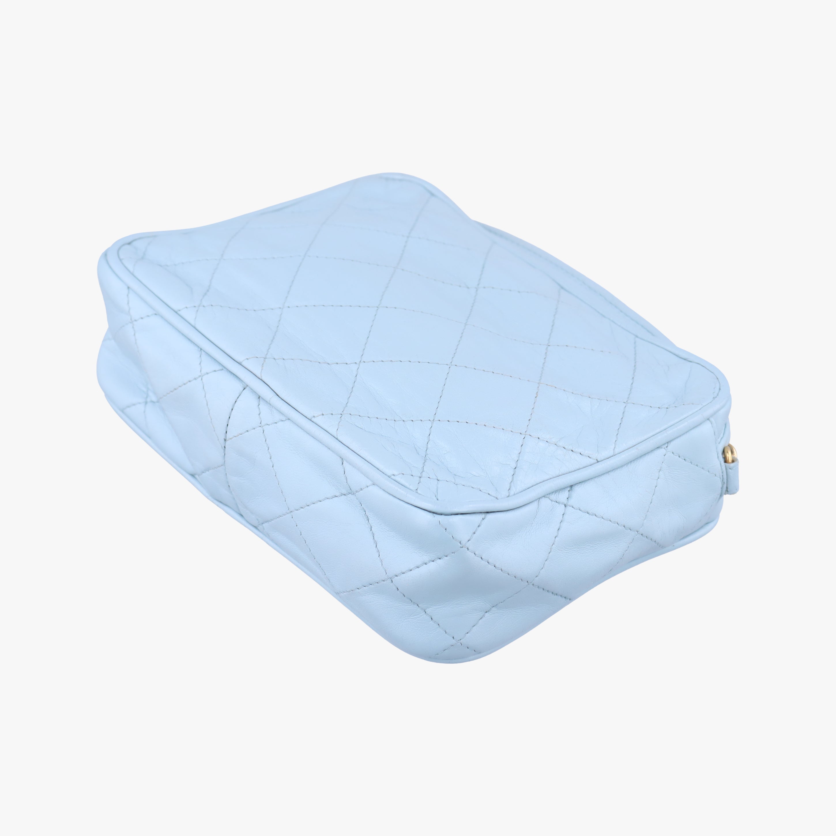 Vintage Chanel Camera Case Blue lambskin  shoulderbag | stylenewstar