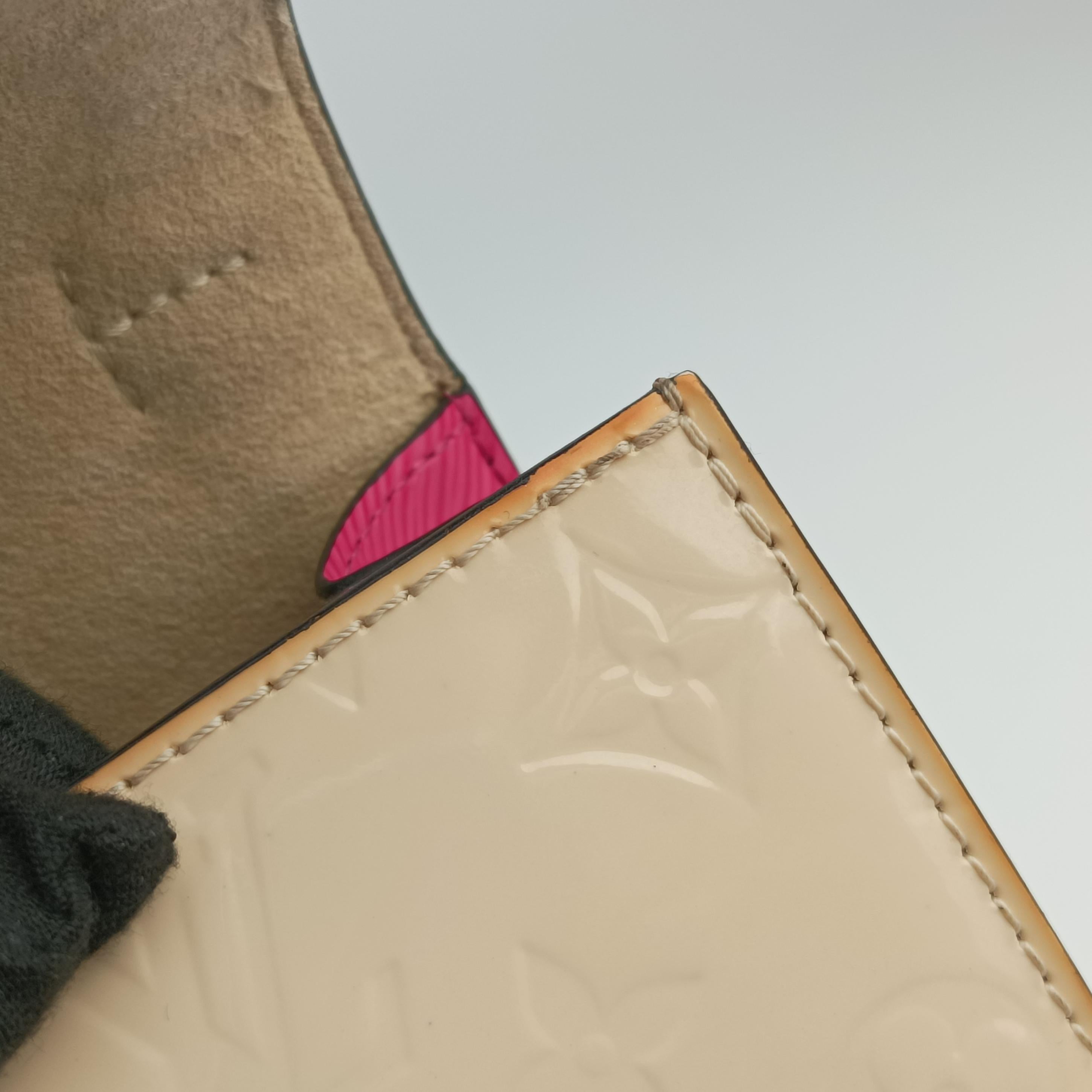 Pre-owned Louis Vuitton Spring Street PM Creme×Rose Vernis M90454 shoulderbag | stylenewstar