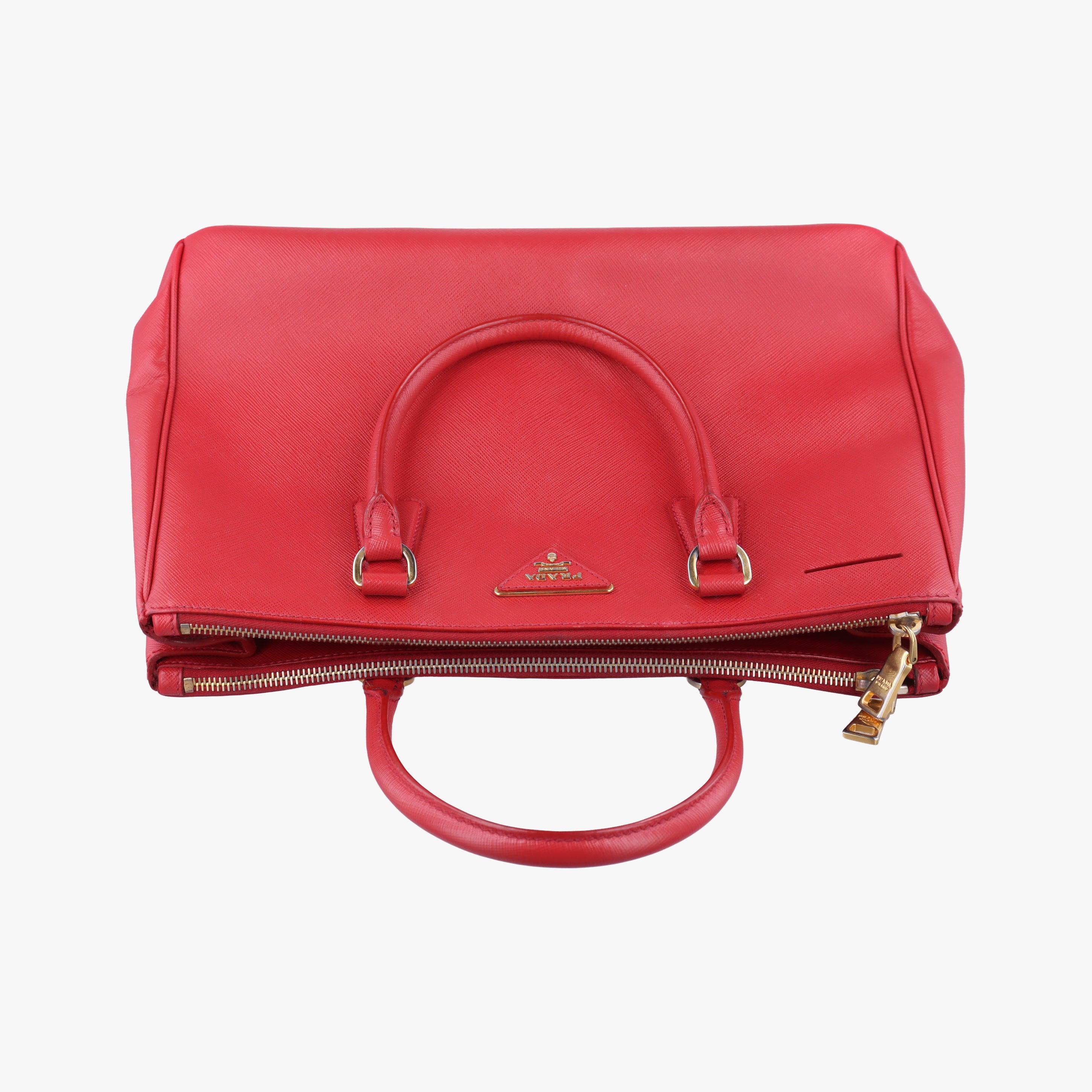 Secondhand Prada Galleria Red SAFFIANO Leather BN2274 shoulderbag | stylenewstar