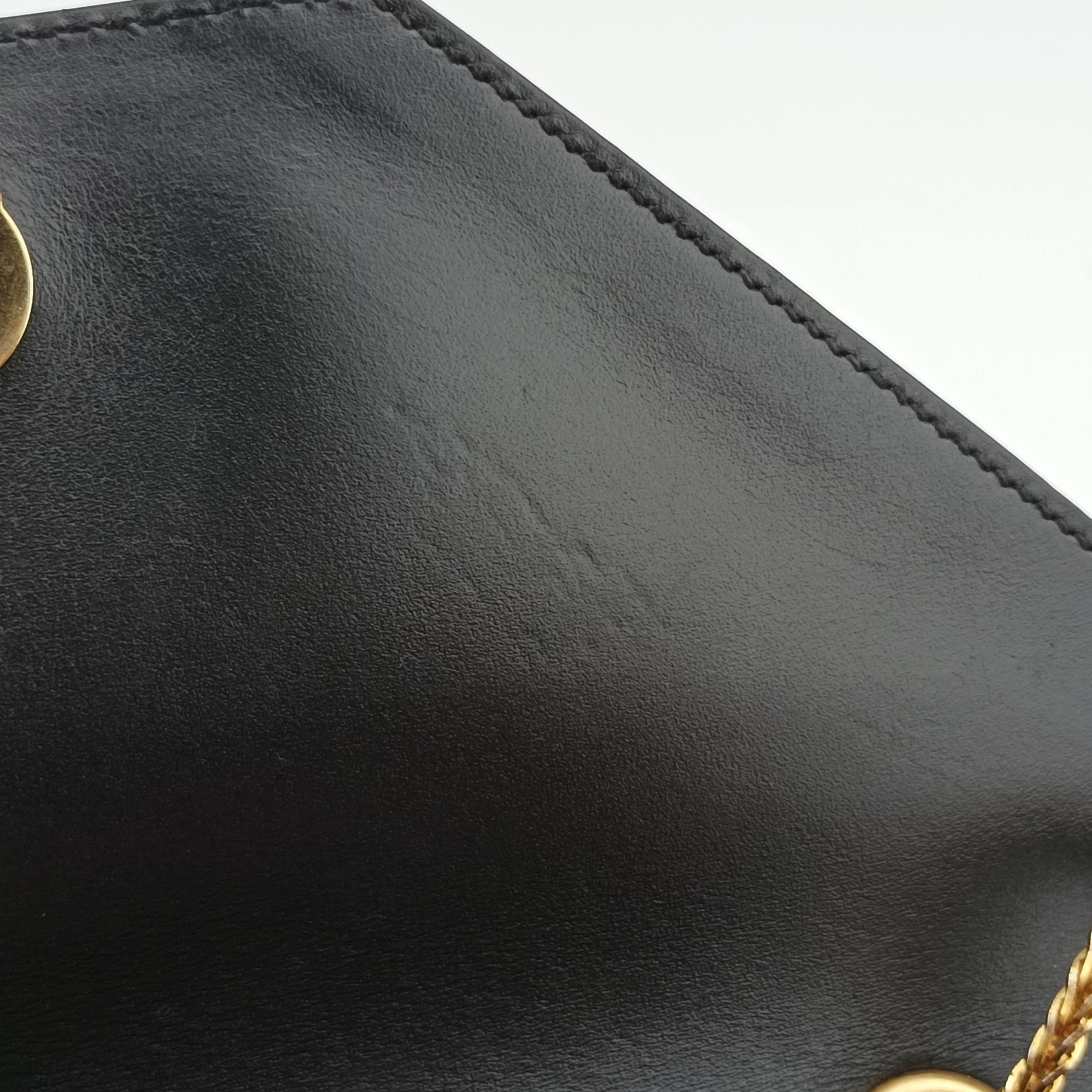 Vintage Yves Saint Laurent Small Betty Flap Black Leather 314516 shoulderbag | stylenewstar