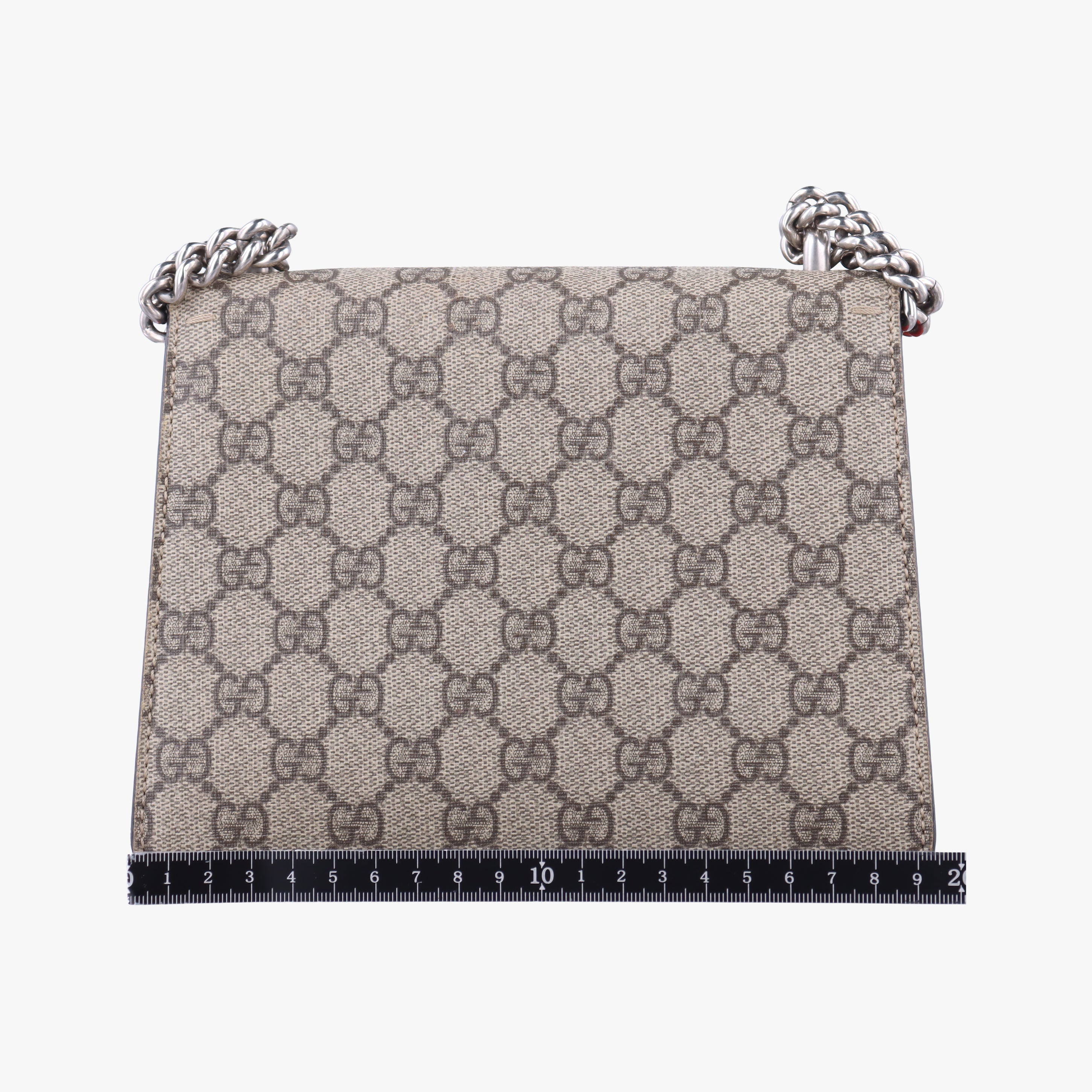 Pre-owned Gucci Dionysus beige×red PVC coated canvas × suede 421970 shoulderbag | stylenewstar