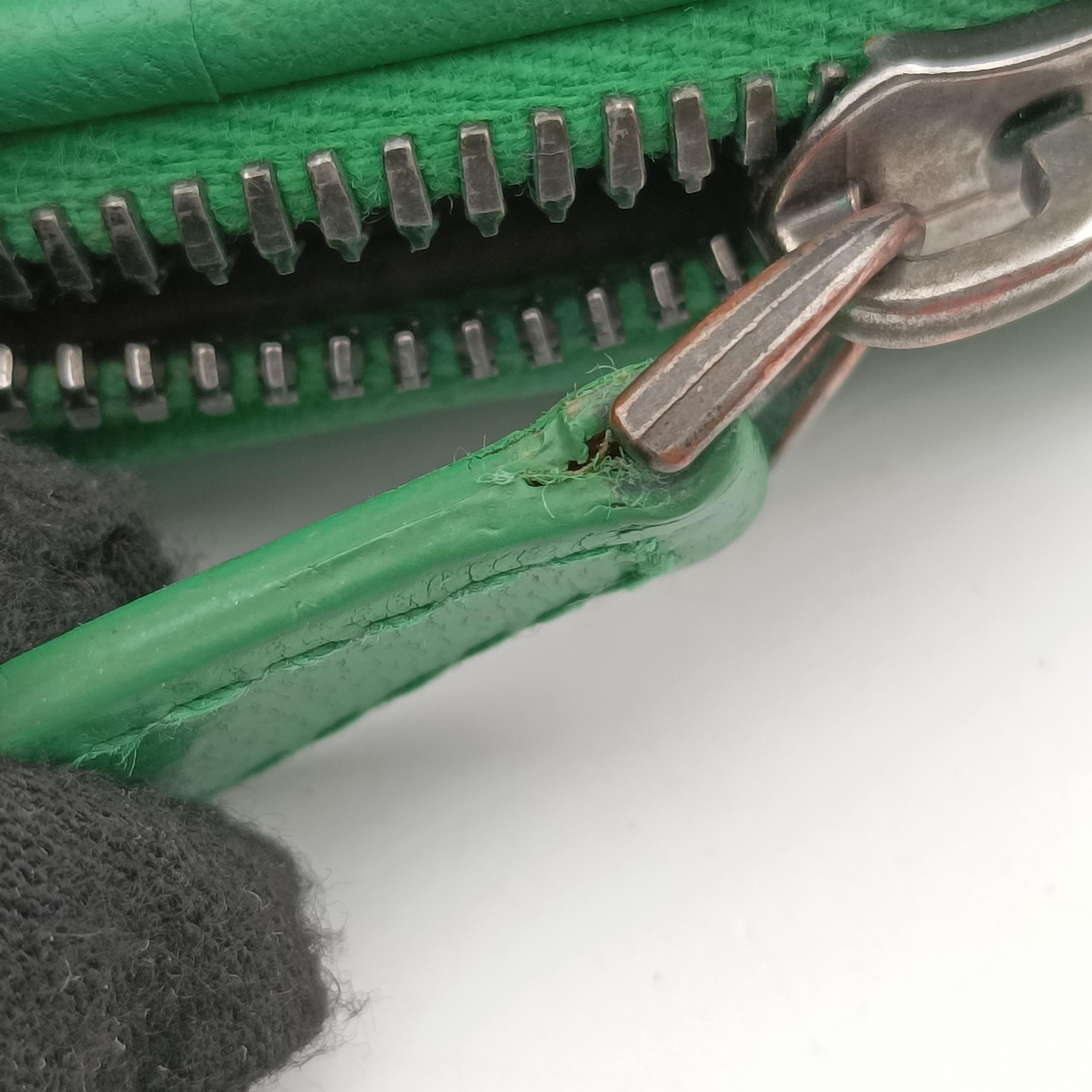 Pre-owned Bottega Veneta NODINI Intrecciato Green lambskin  shoulderbag | stylenewstar