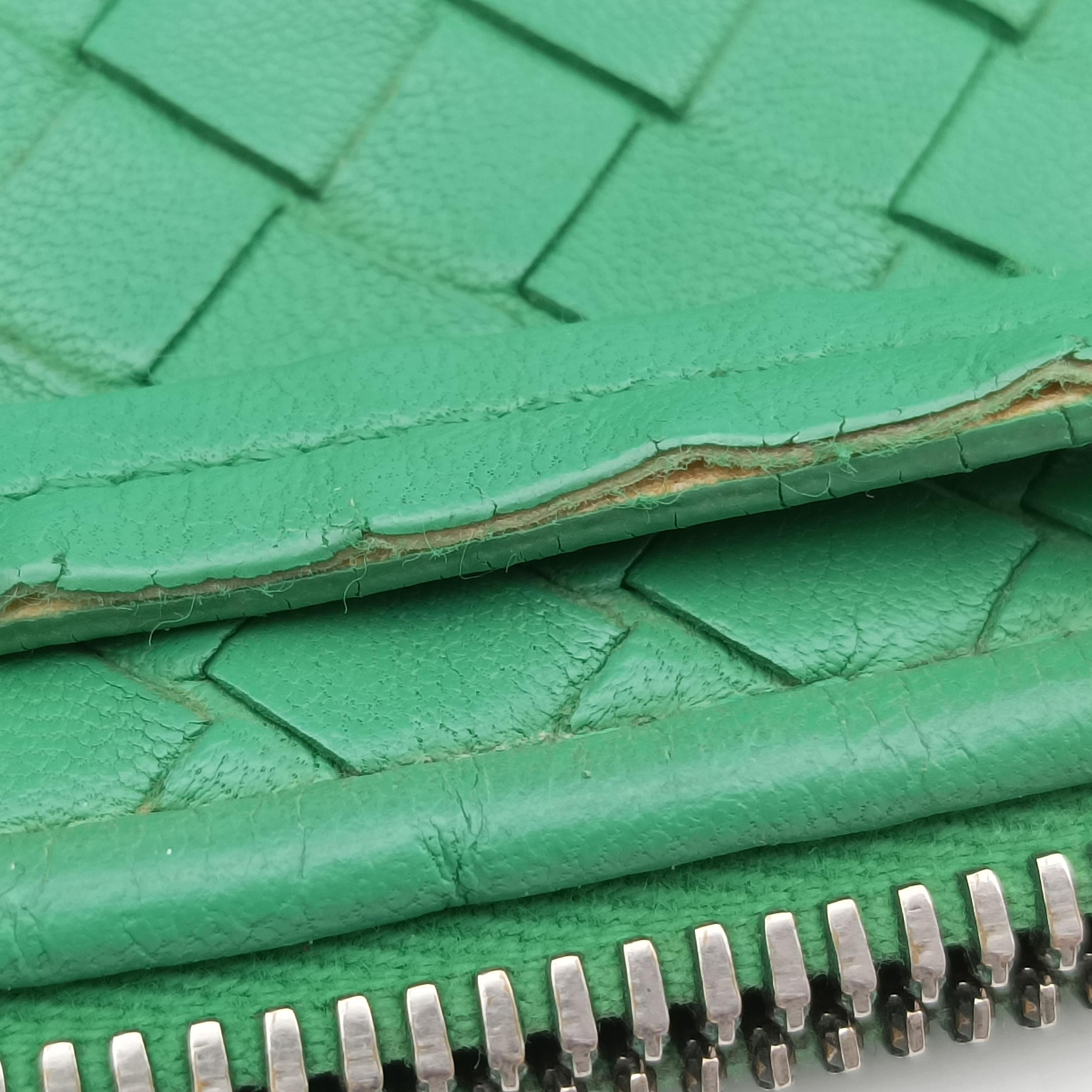 Pre-owned Bottega Veneta NODINI Intrecciato Green lambskin  shoulderbag | stylenewstar