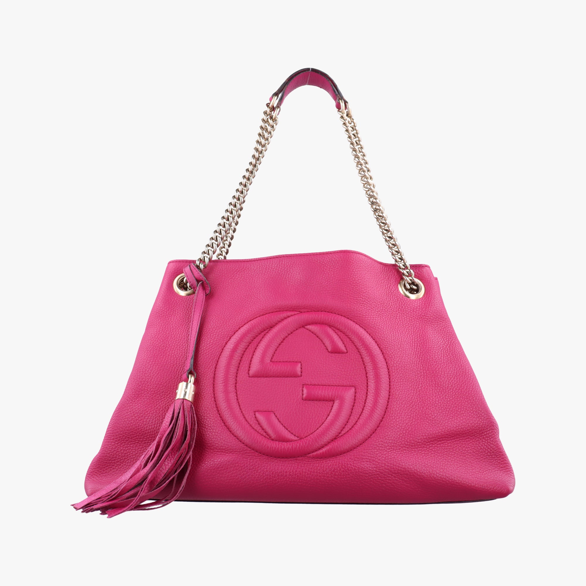 Pre-owned Gucci Soho Rose Leather 308982 shoulderbag | stylenewstar