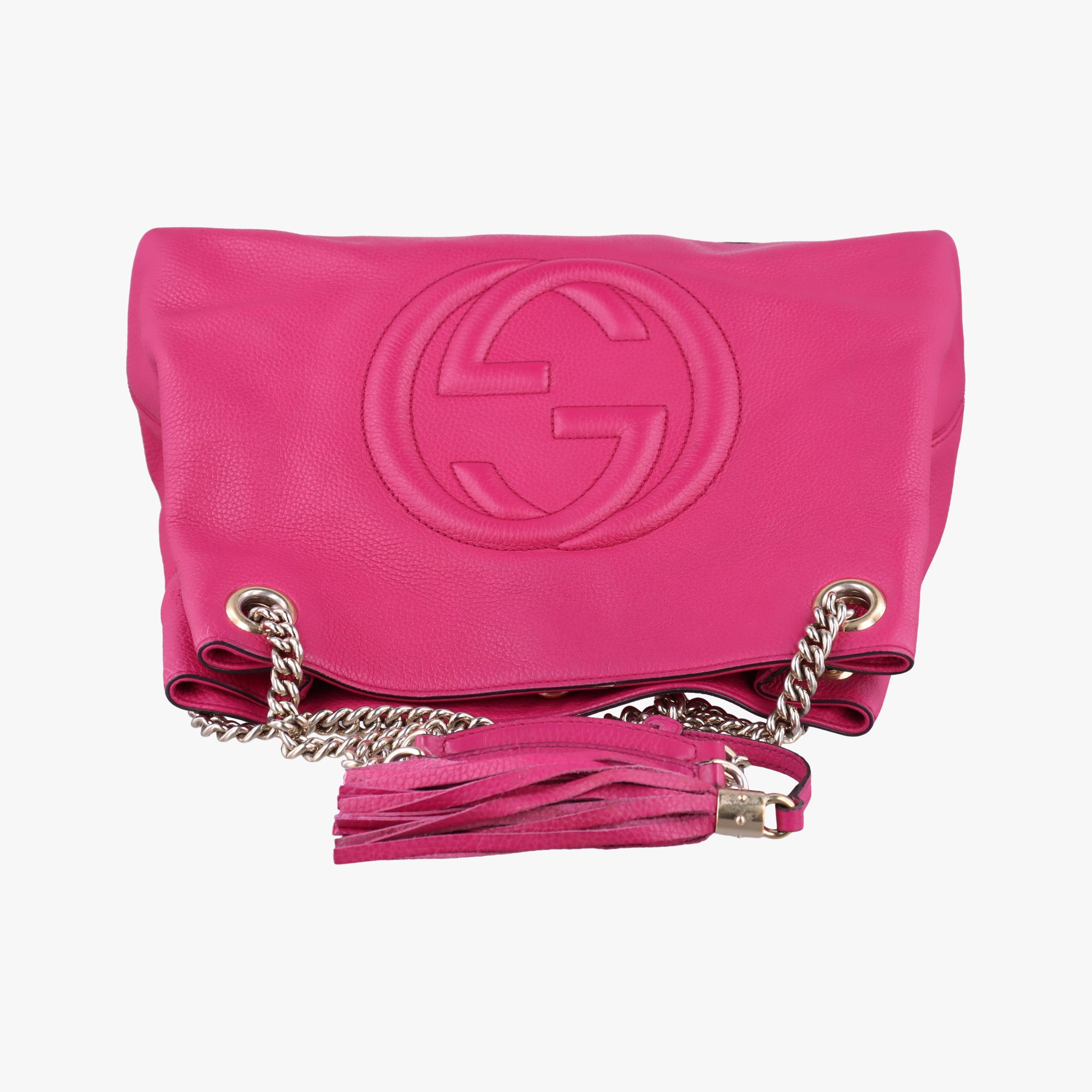Pre-owned Gucci Soho Rose Leather 308982 shoulderbag | stylenewstar