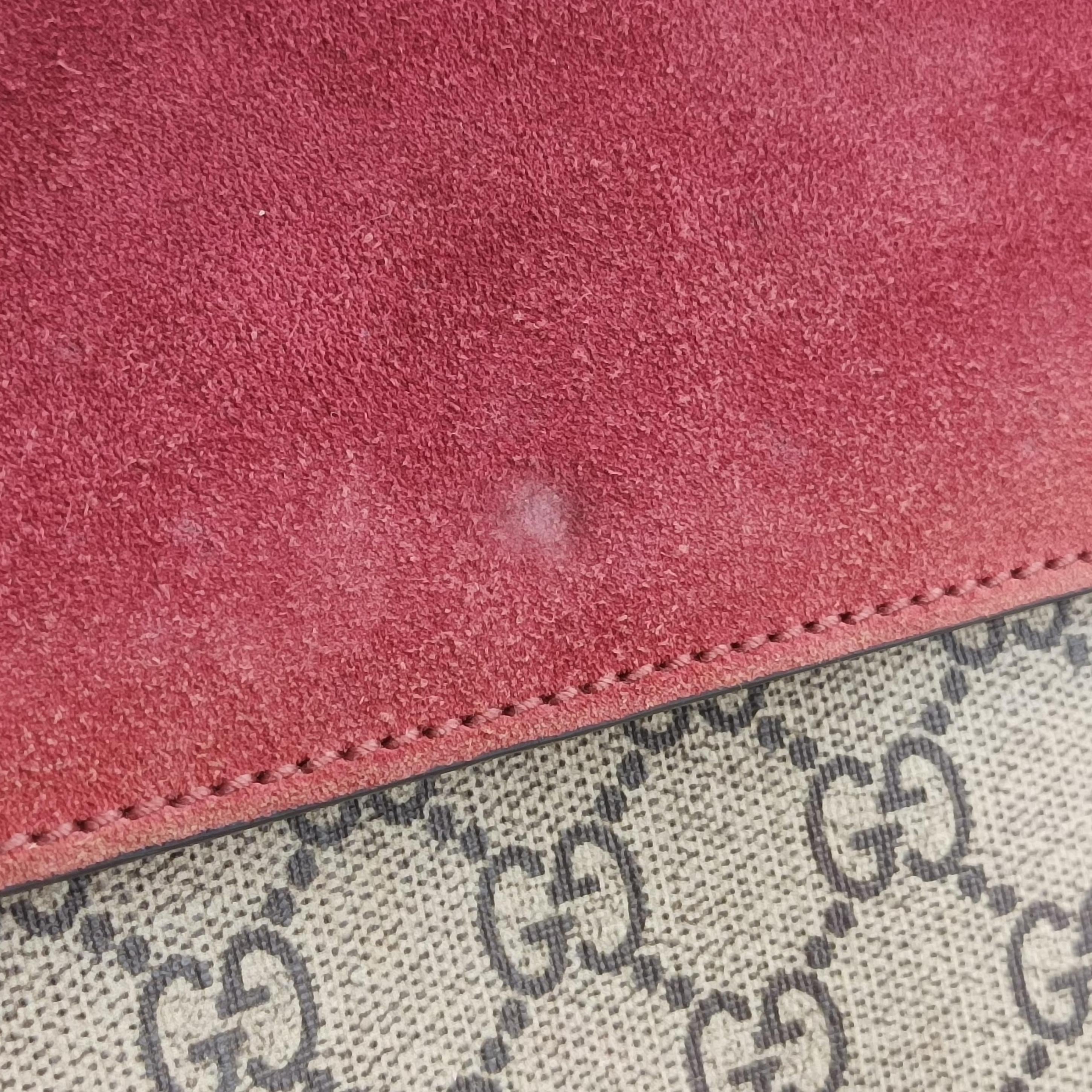Secondhand Gucci Dionysus Beige x Red x Multicolor PVC coated canvas 400249 shoulderbag | stylenewstar