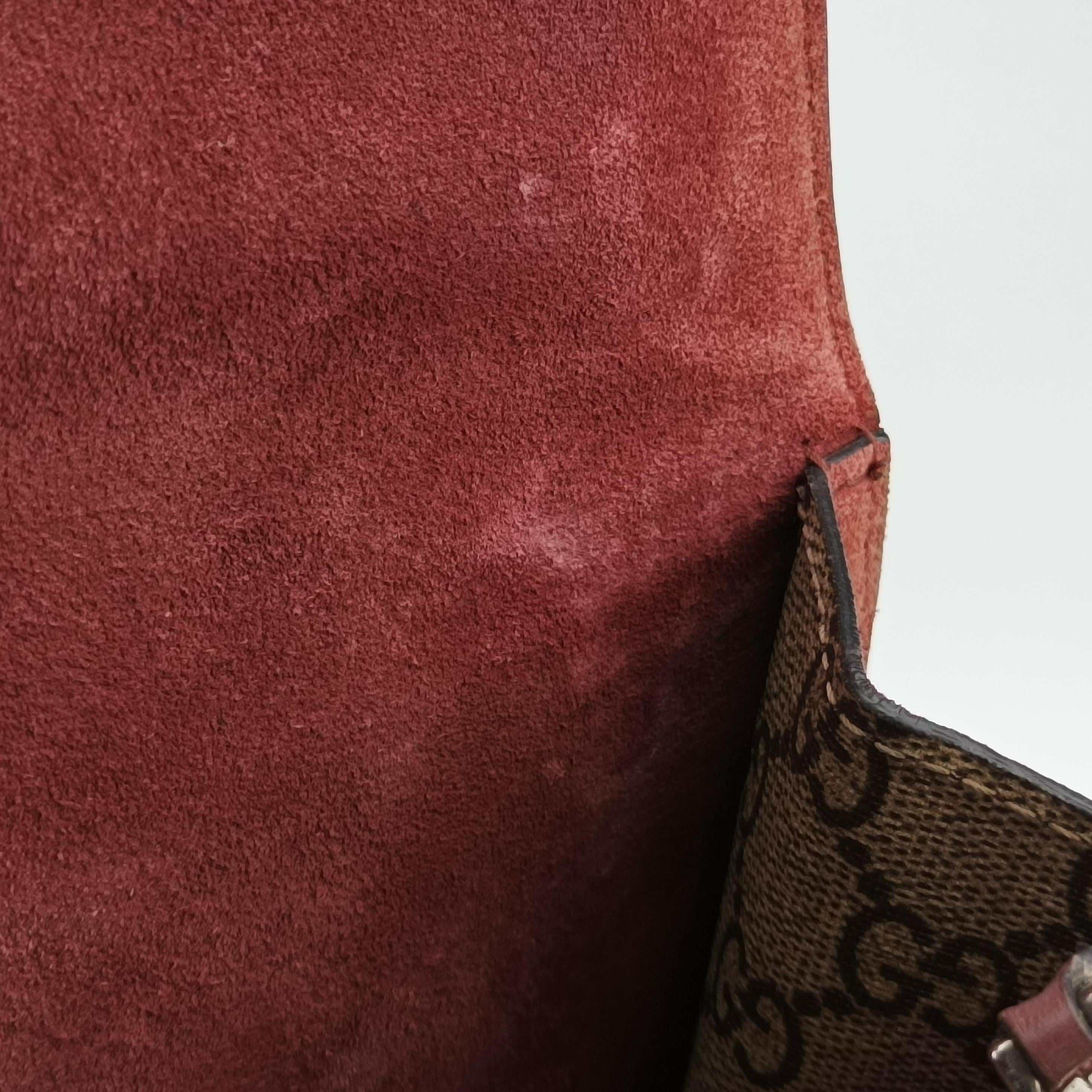 Secondhand Gucci Dionysus Beige x Red x Multicolor PVC coated canvas 400249 shoulderbag | stylenewstar