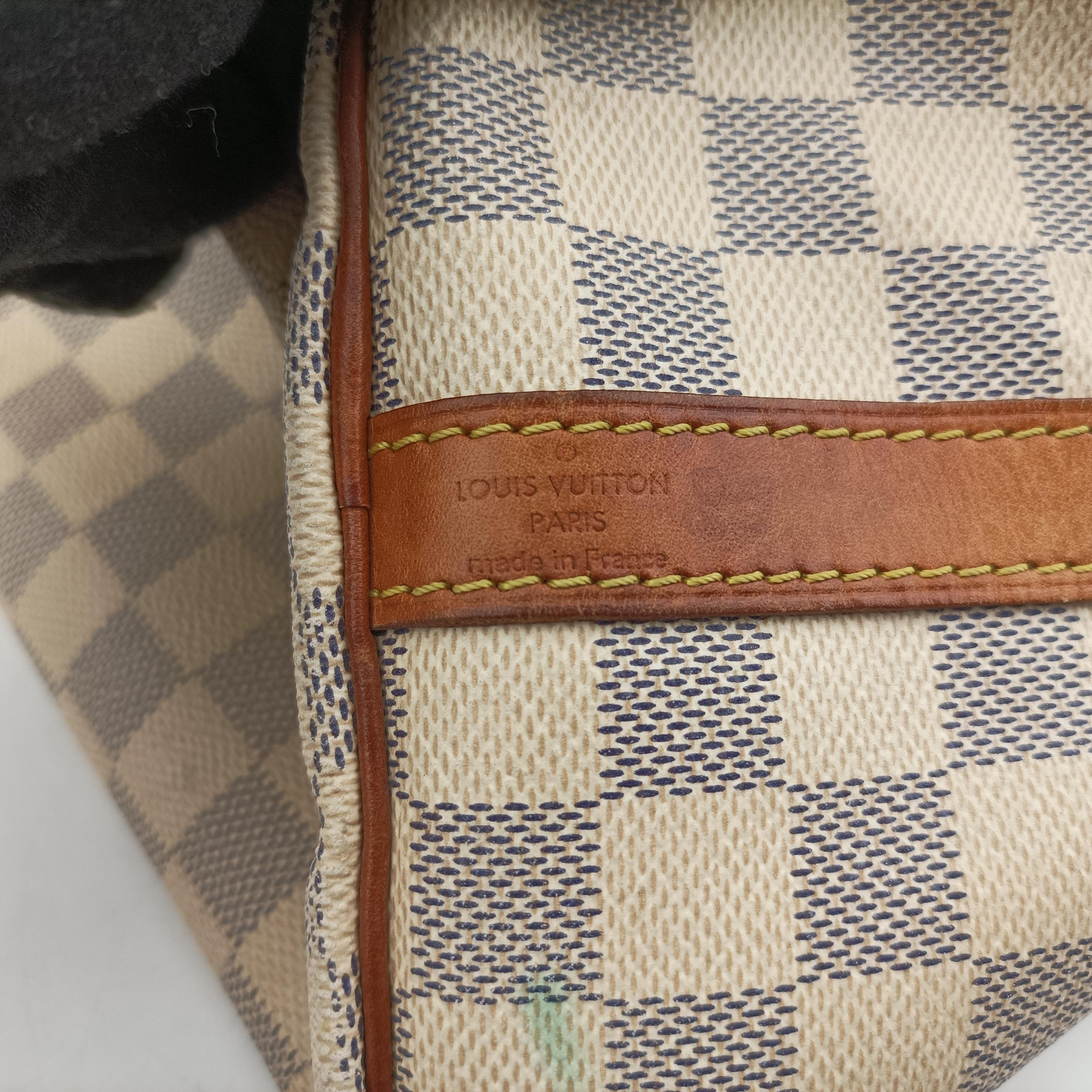 Secondhand Louis Vuitton SPEEDY 25 Azur Damier Canvas N41533 shoulderbag | stylenewstar