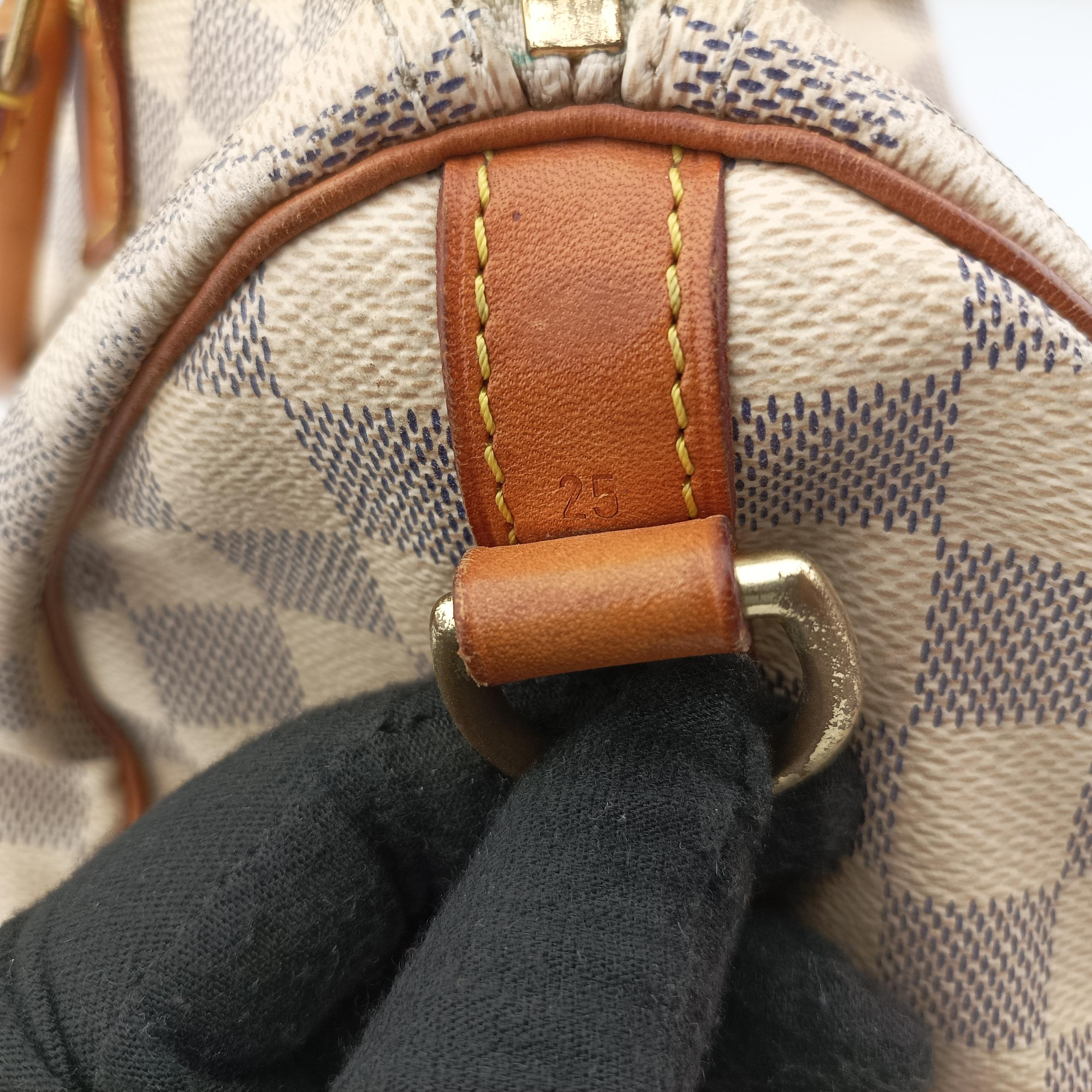 Secondhand Louis Vuitton SPEEDY 25 Azur Damier Canvas N41533 shoulderbag | stylenewstar