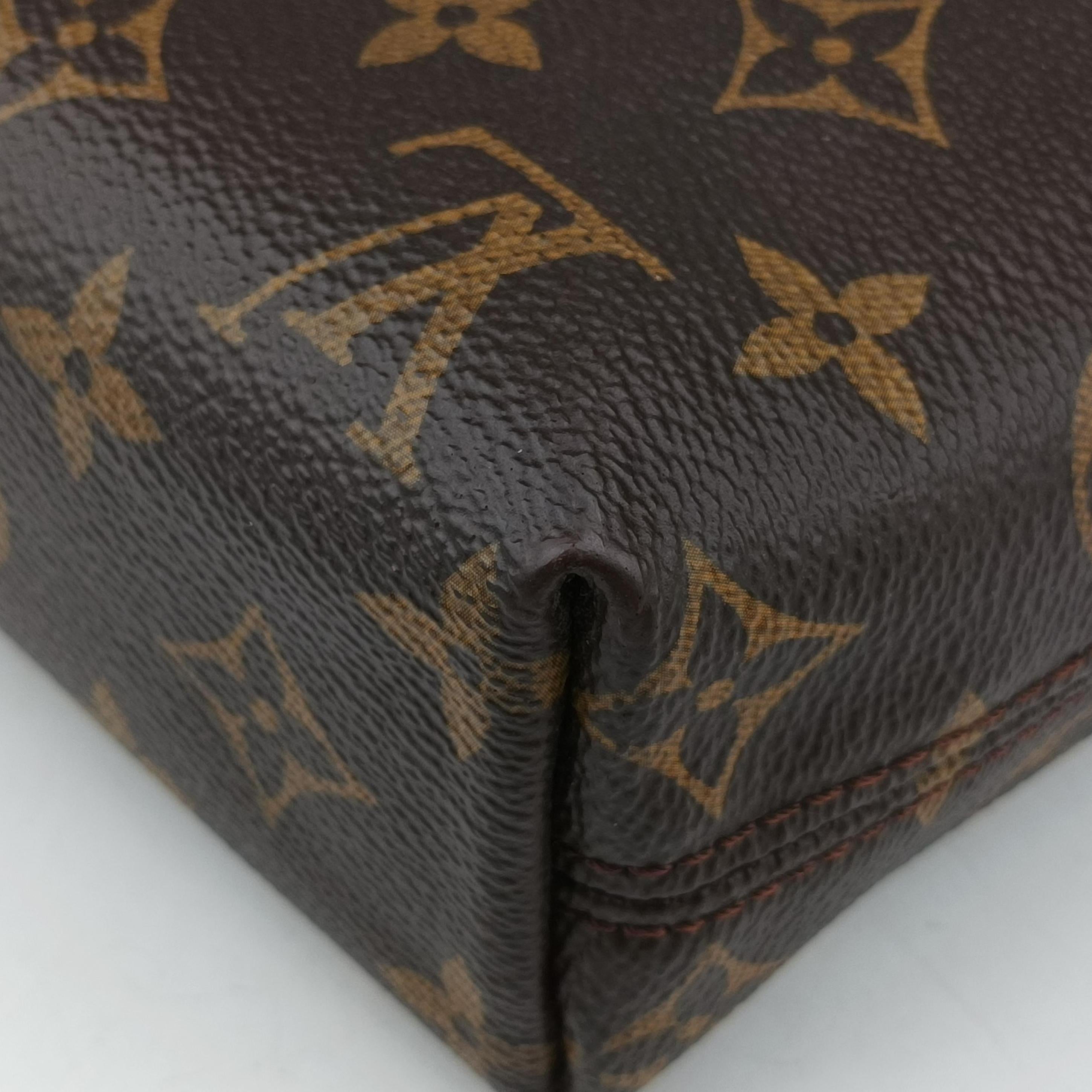 Pre-owned Louis Vuitton Monogram Macassar Port Document Jour Brown×Black Monogram coated canvas M54019 handbag | stylenewstar