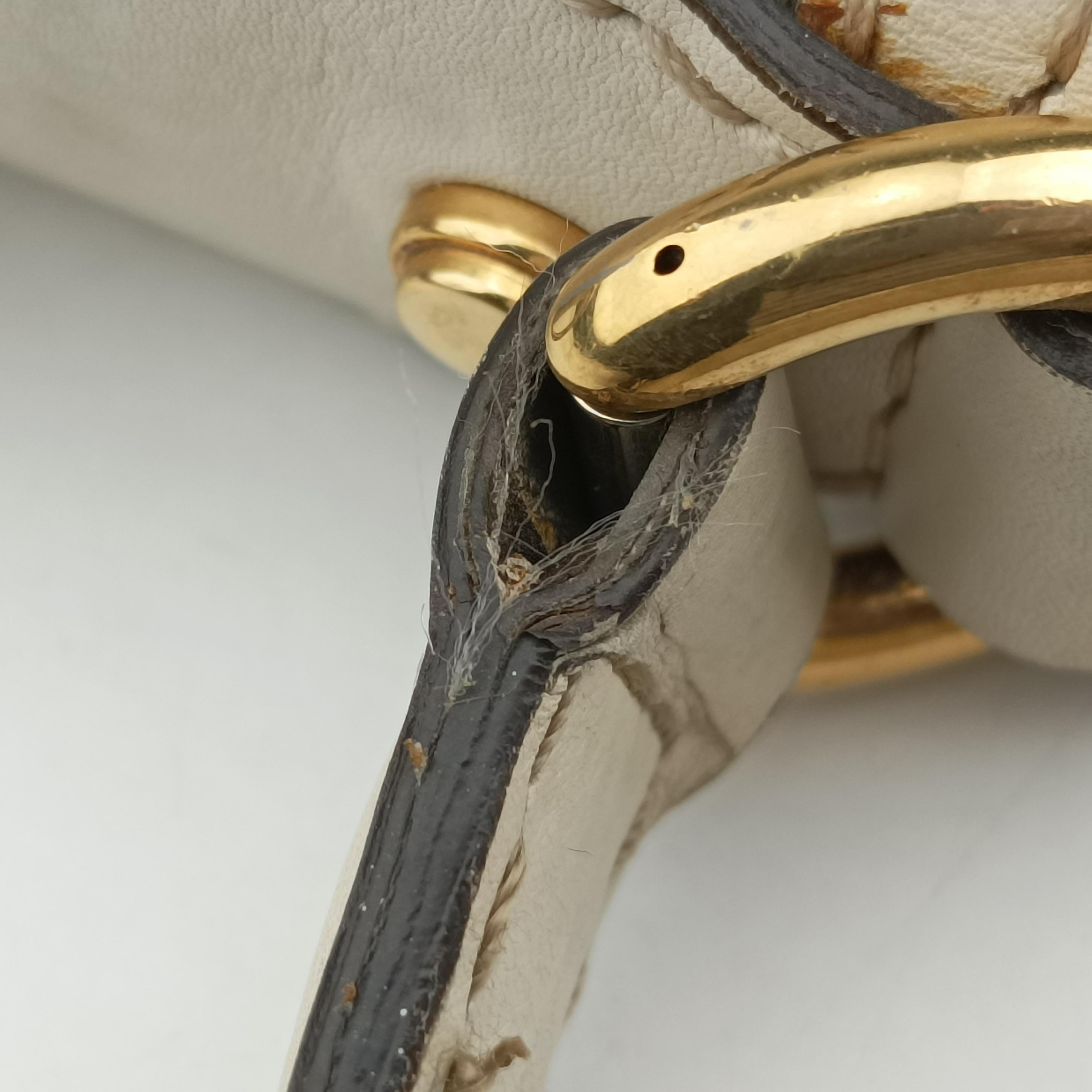 Vintage Gucci GG Running White Leather 247185 shoulderbag | stylenewstar