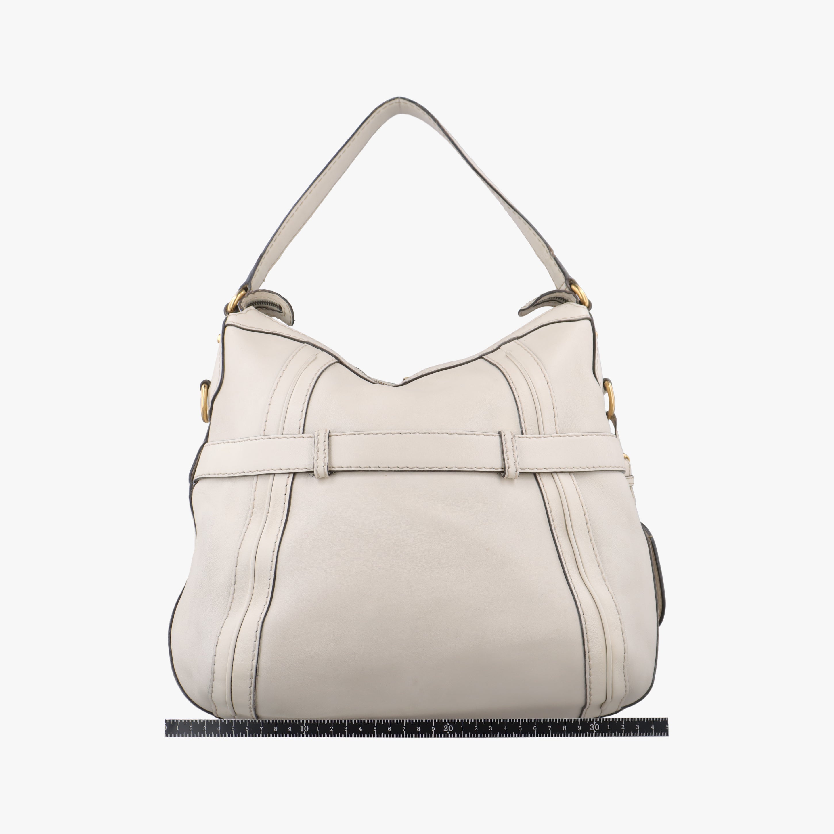 Vintage Gucci GG Running White Leather 247185 shoulderbag | stylenewstar