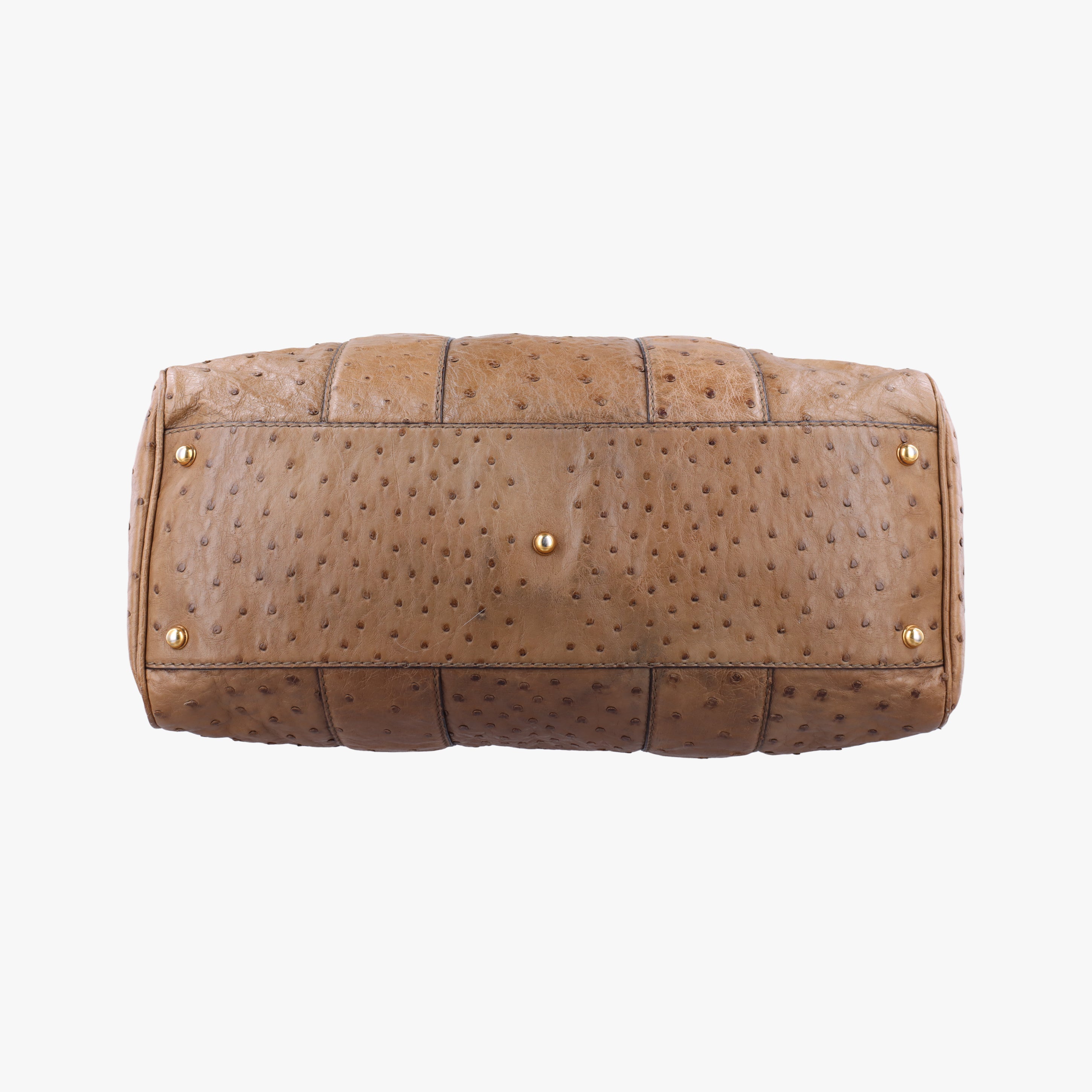 Secondhand Gucci Ostrich Sumila Tote beige Ostrich Leather 269928 shoulderbag | stylenewstar