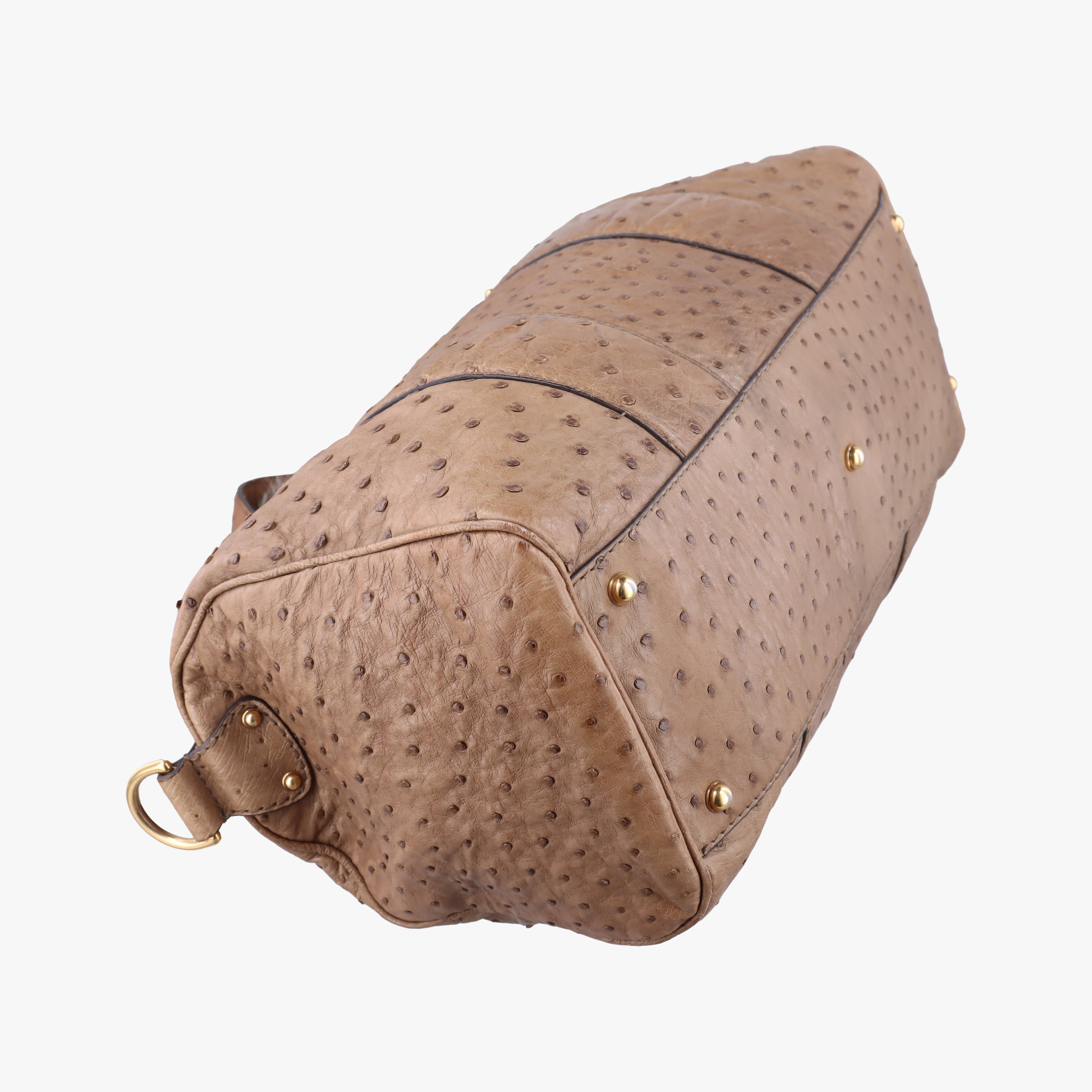 Secondhand Gucci Ostrich Sumila Tote beige Ostrich Leather 269928 shoulderbag | stylenewstar