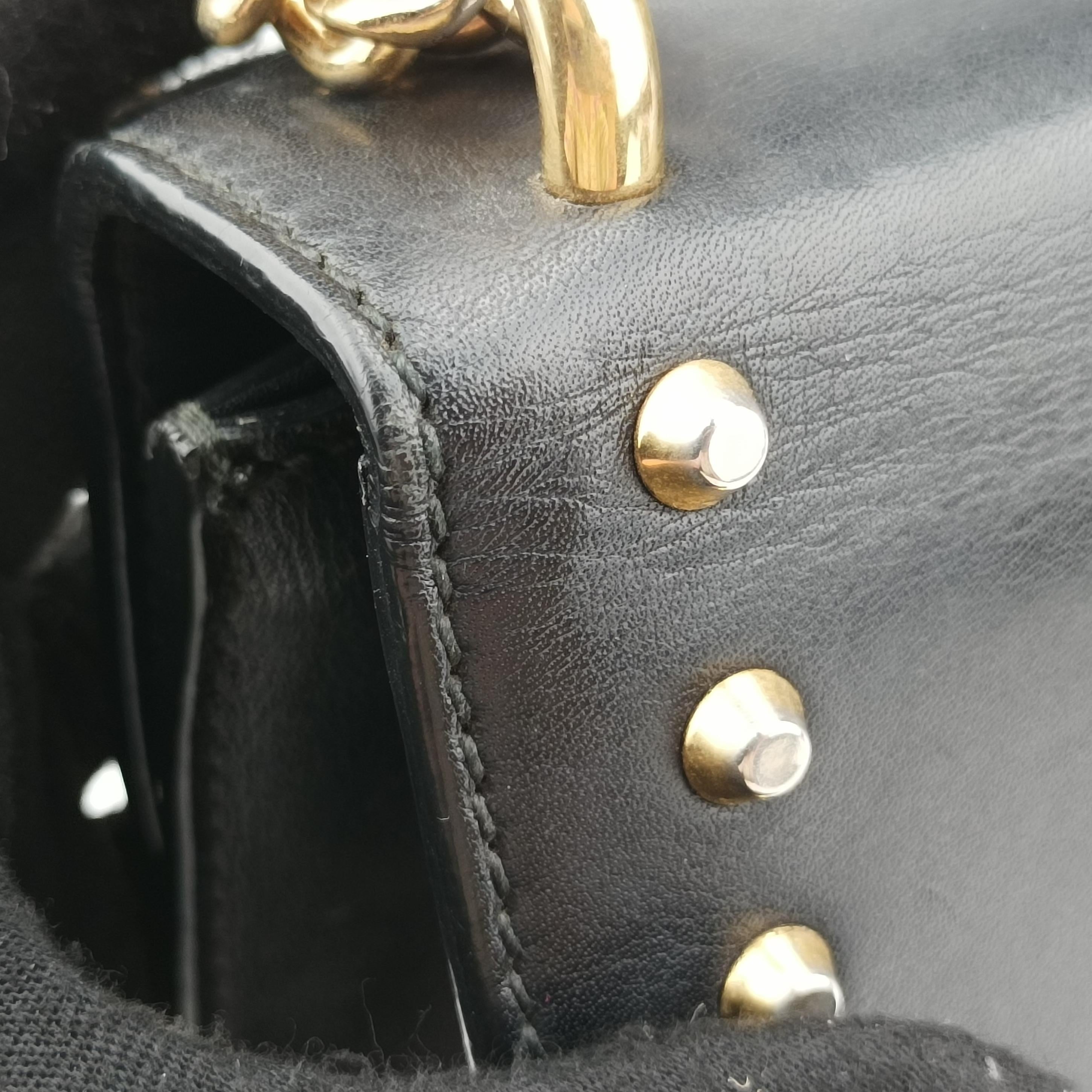Pre-owned Gucci Padlock Black Leather 432182 shoulderbag | stylenewstar